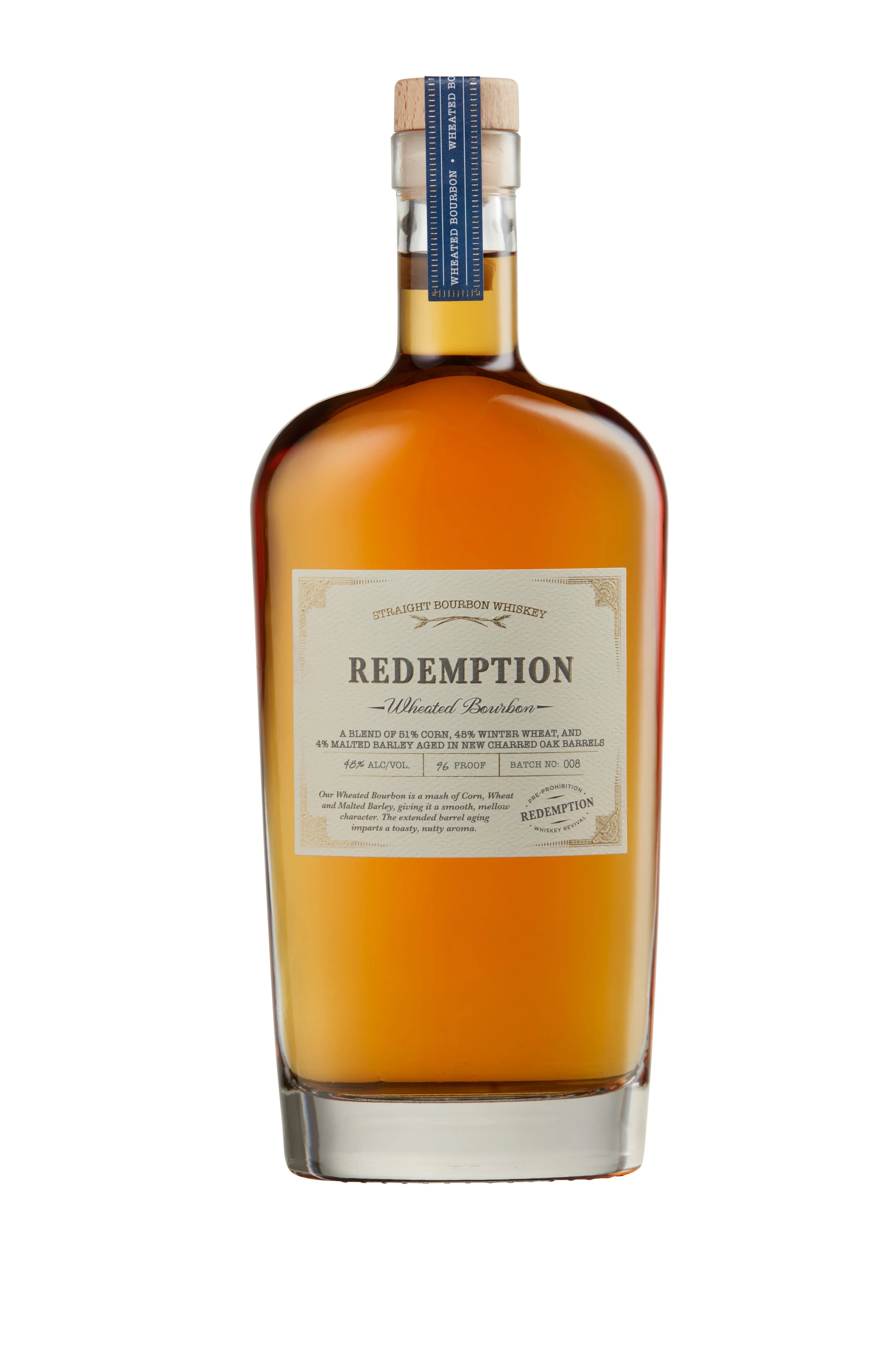 Redemption Wheated Bourbon Whiskey 750ml - Captain Caskwell