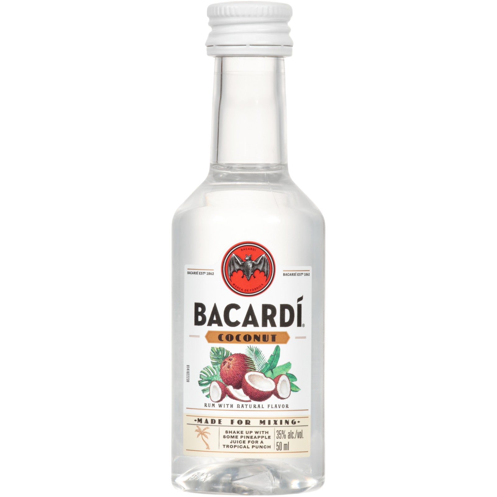 Bacardi Coconut 50 ml - Captain Caskwell