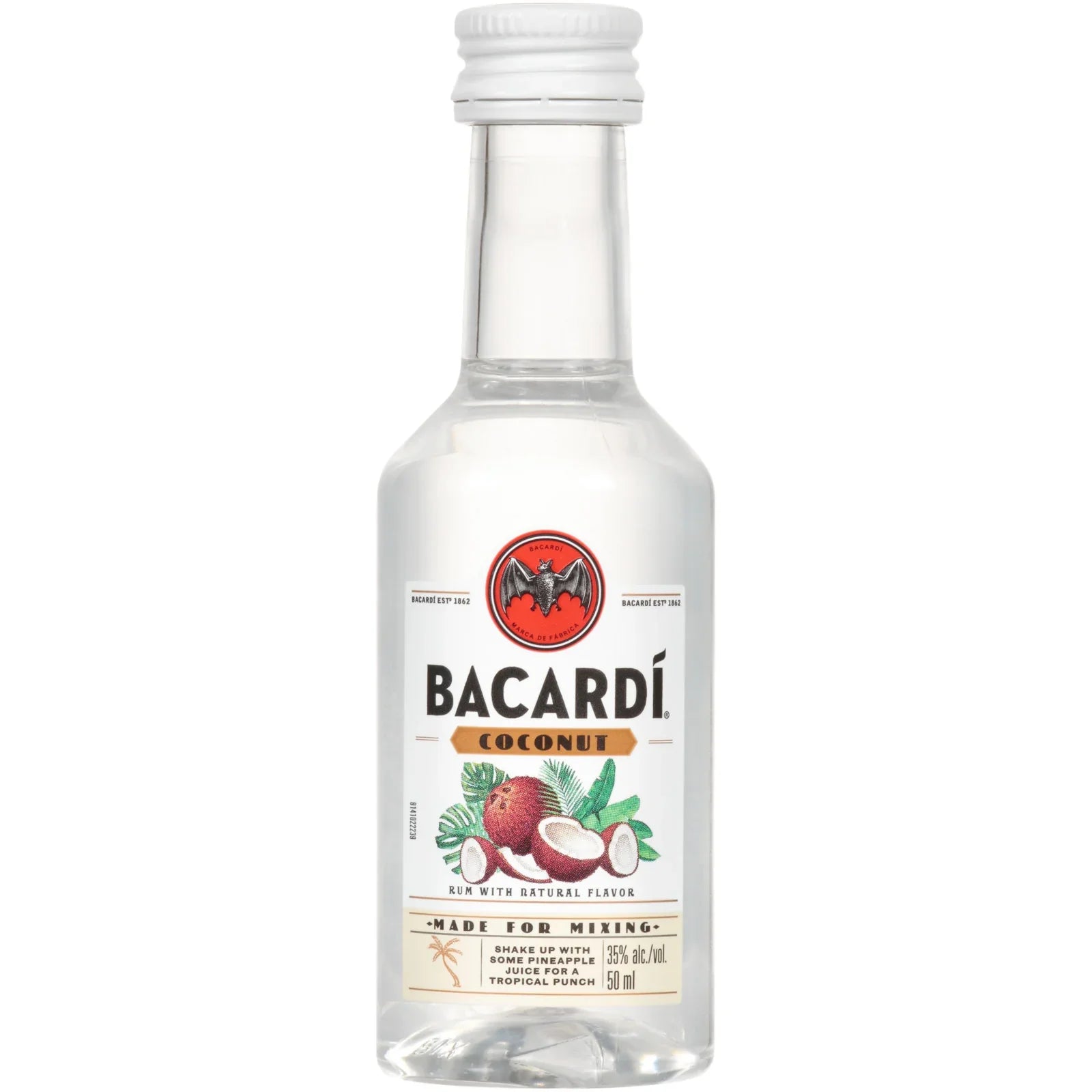 Bacardi Coconut 50 ml - Captain Caskwell