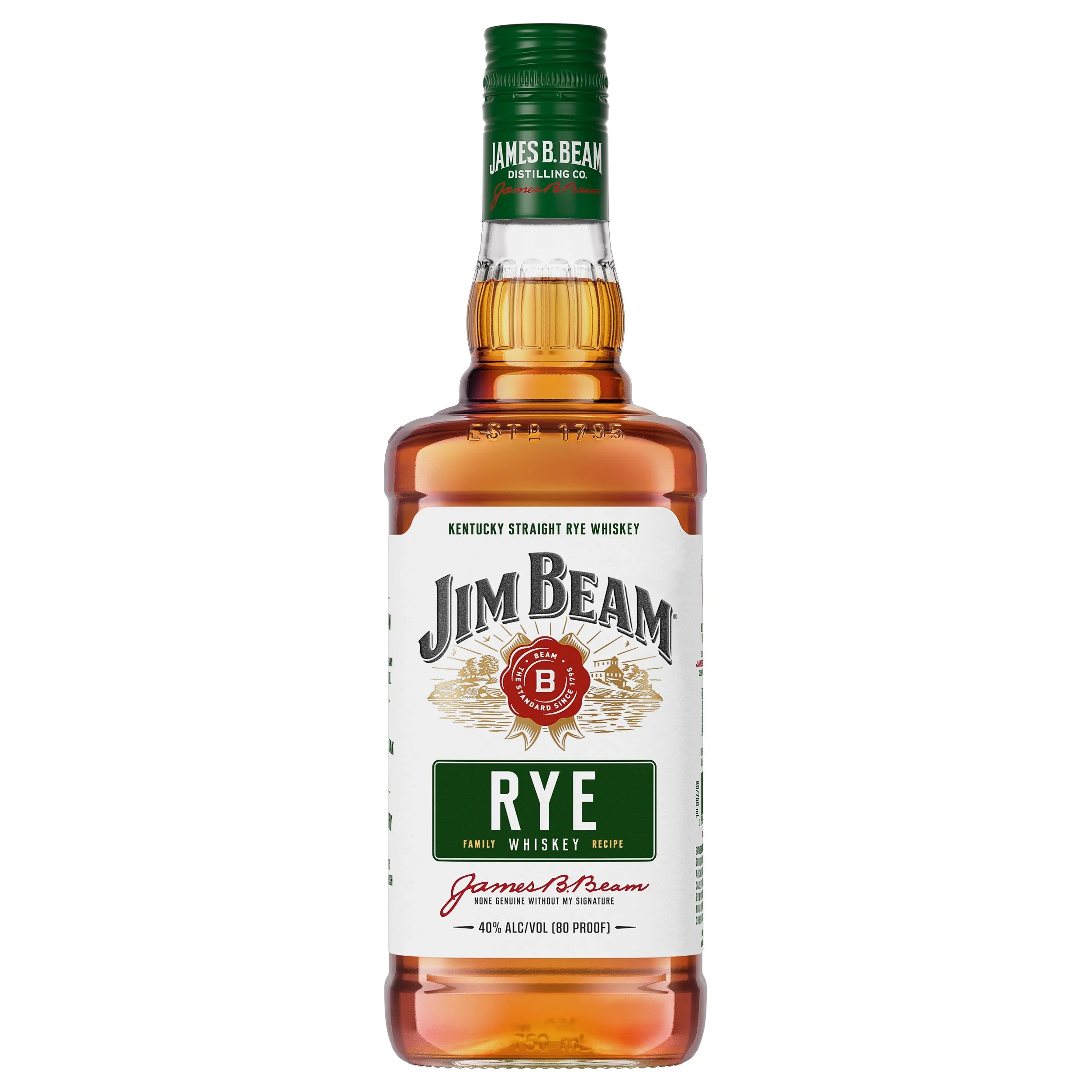 Jim Beam Rye 80 Proof 750ml - Captain Caskwell