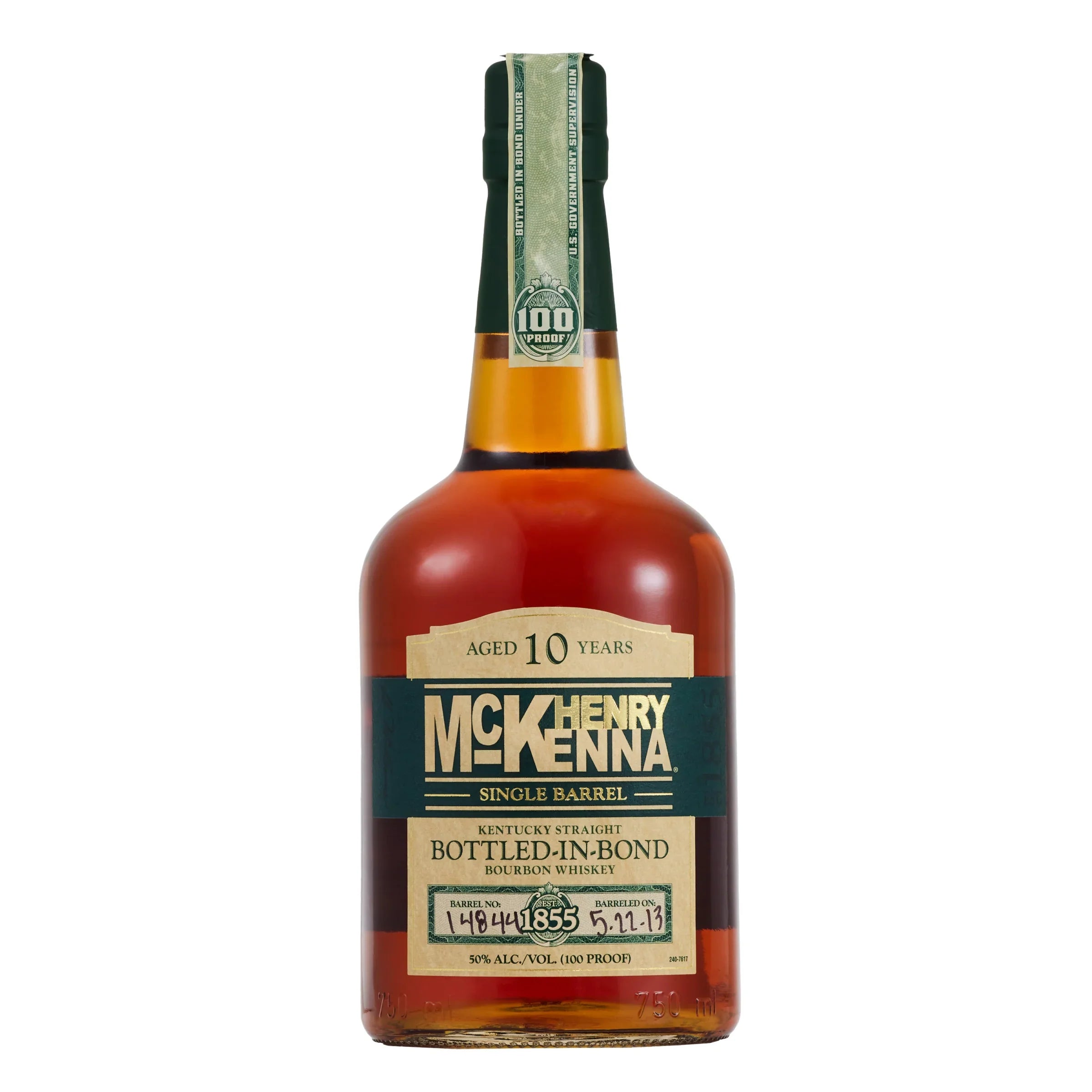 Henry McKenna Single Barrel Bottled in Bond 10 year 750 ml - Captain Caskwell