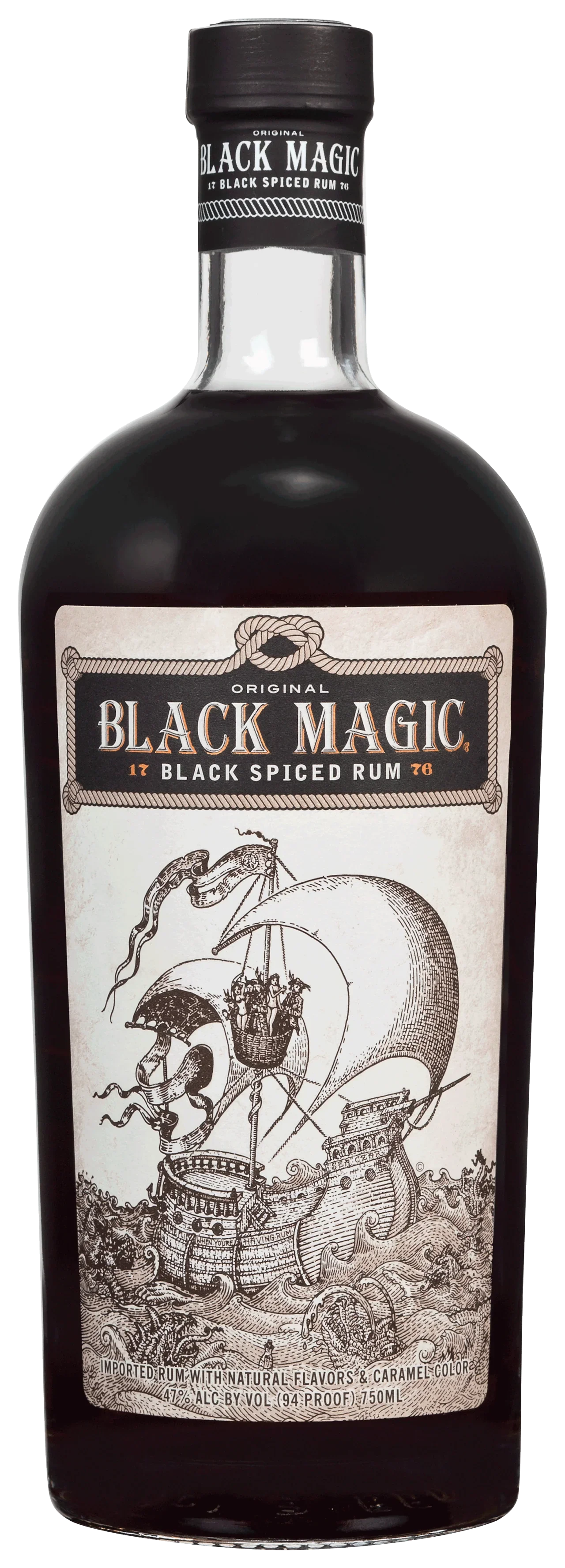 Black Magic Black Spiced 750 ml - Captain Caskwell
