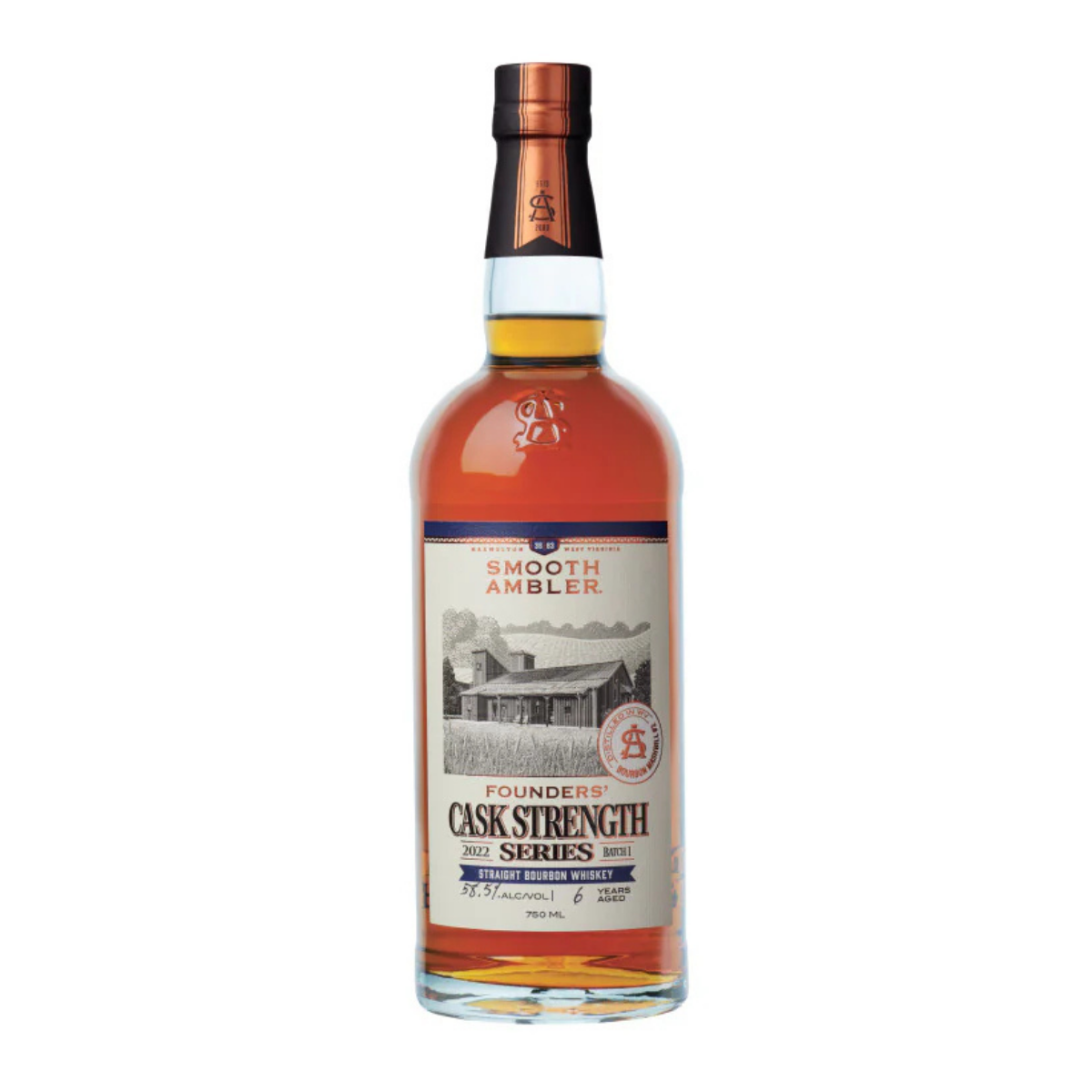 Smooth Ambler Founders Cask Strength Series Batch #5 750 ML - Captain Caskwell