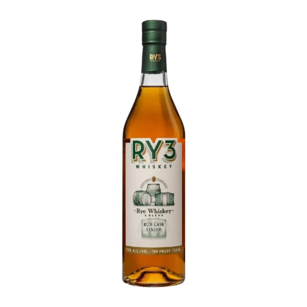 RY3 Rye Whiskey 750 ml - Captain Caskwell