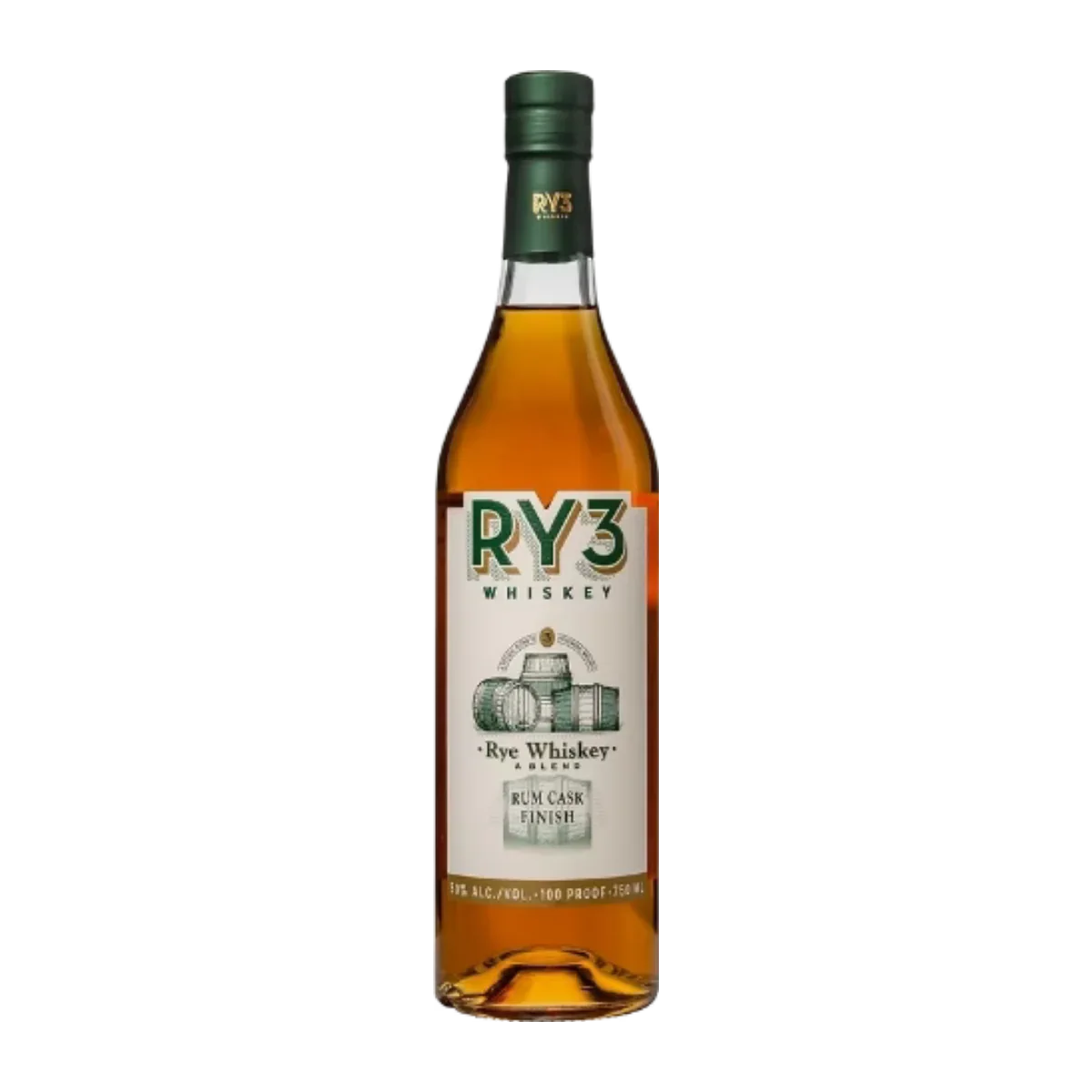 RY3 Rye Whiskey 750 ml - Captain Caskwell