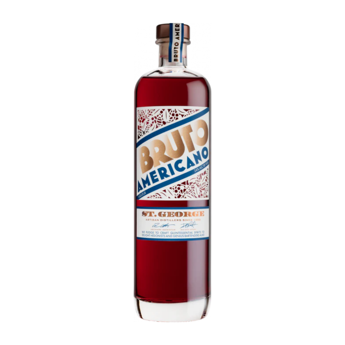 St. George Bruto Americano Aperitif Liqueur 750 ml - Captain Caskwell
