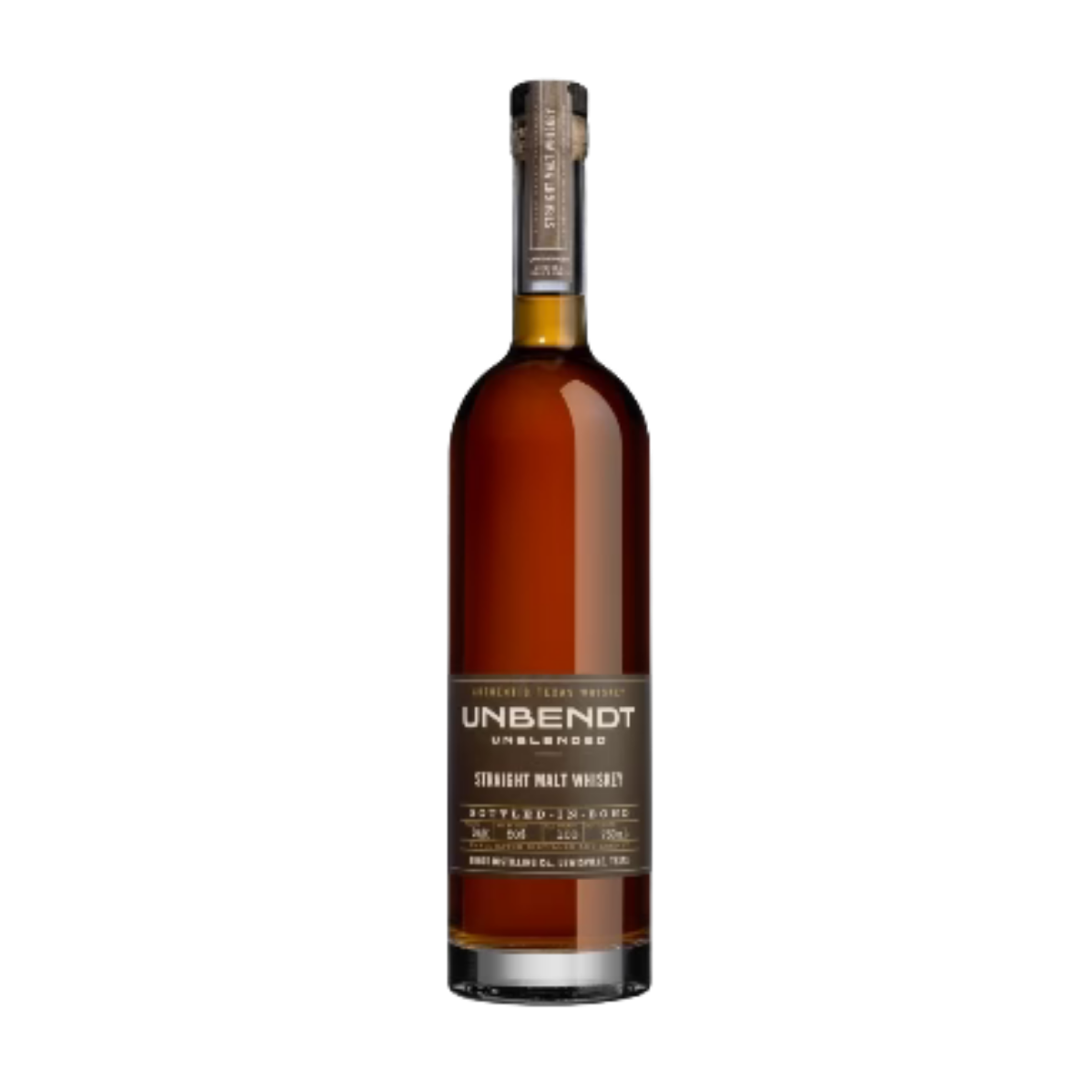 Unbendt Unblended Straight Malt Whiskey 750 ml - Captain Caskwell