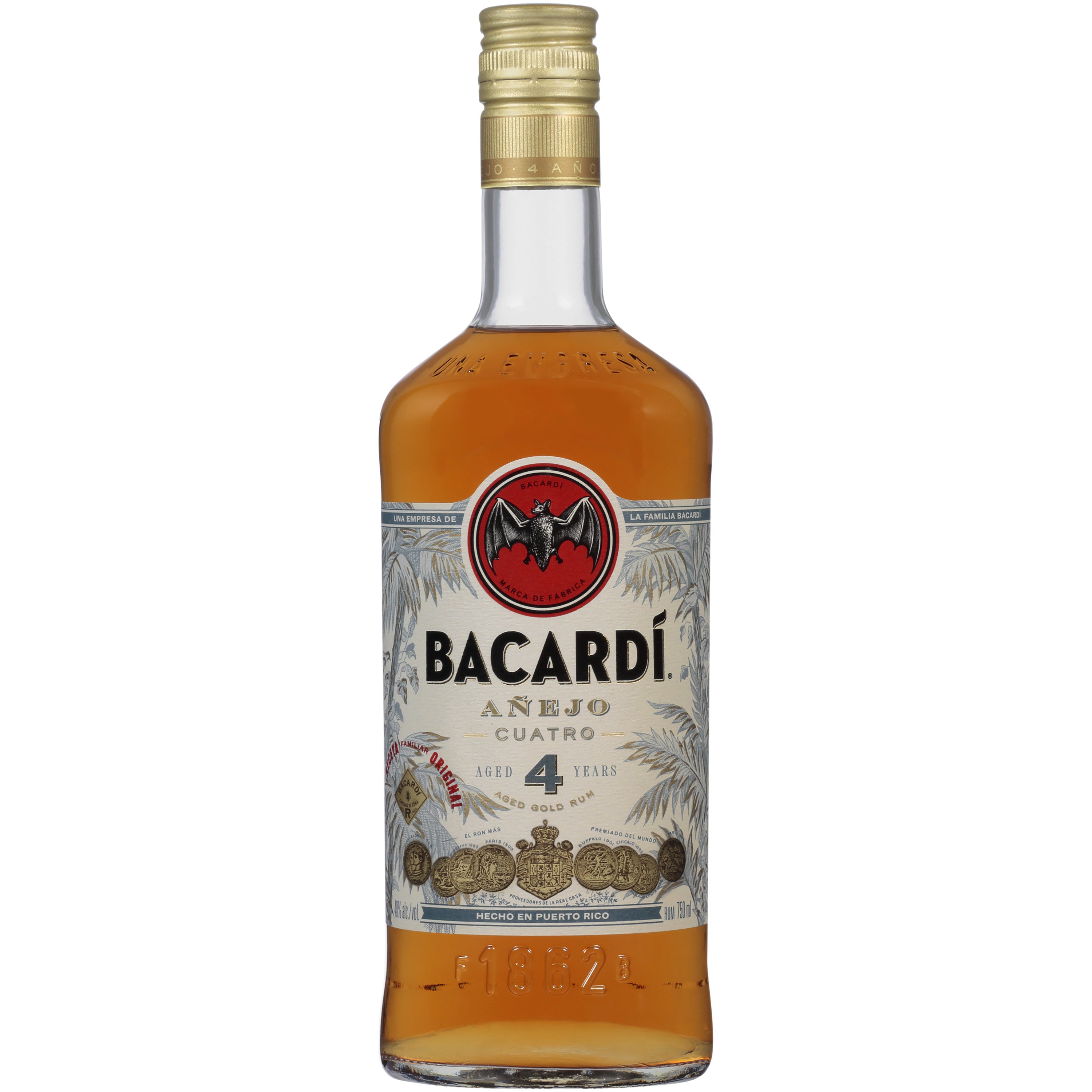 Bacardi Anejo Cuatro 4 Year 750 ml - Captain Caskwell