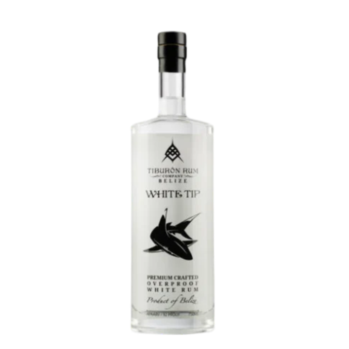 Tiburon Rum White Tip Pemium Crafted Overproof White Rum 750 ML - Captain Caskwell