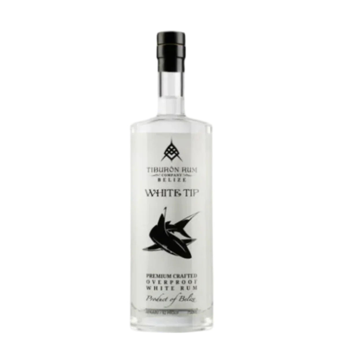 Tiburon Rum White Tip Pemium Crafted Overproof White Rum 750 ML - Captain Caskwell