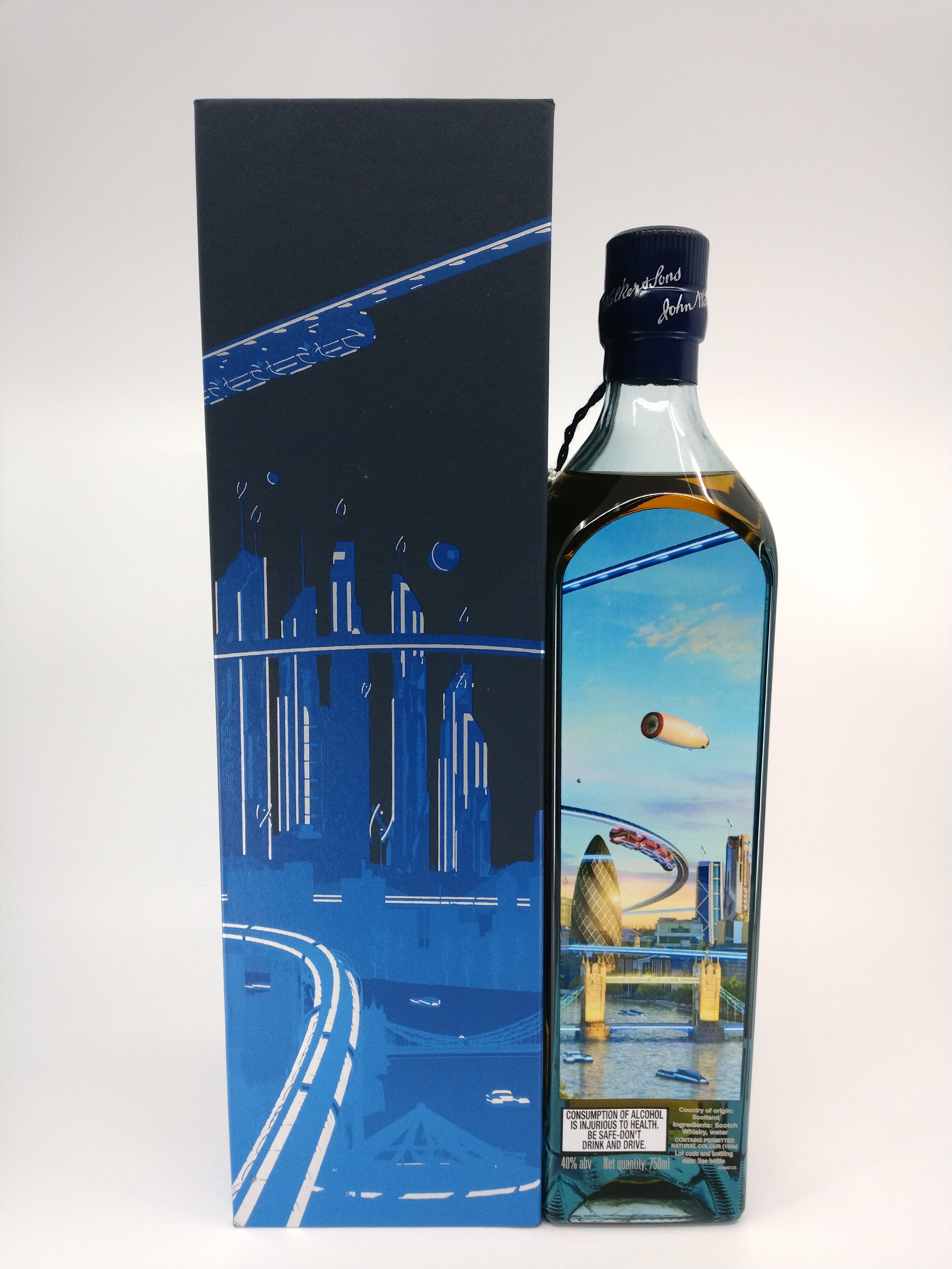 Johnnie Walker Blue Label Cities of the Future London 2220 Scotch Whisky 750 ML