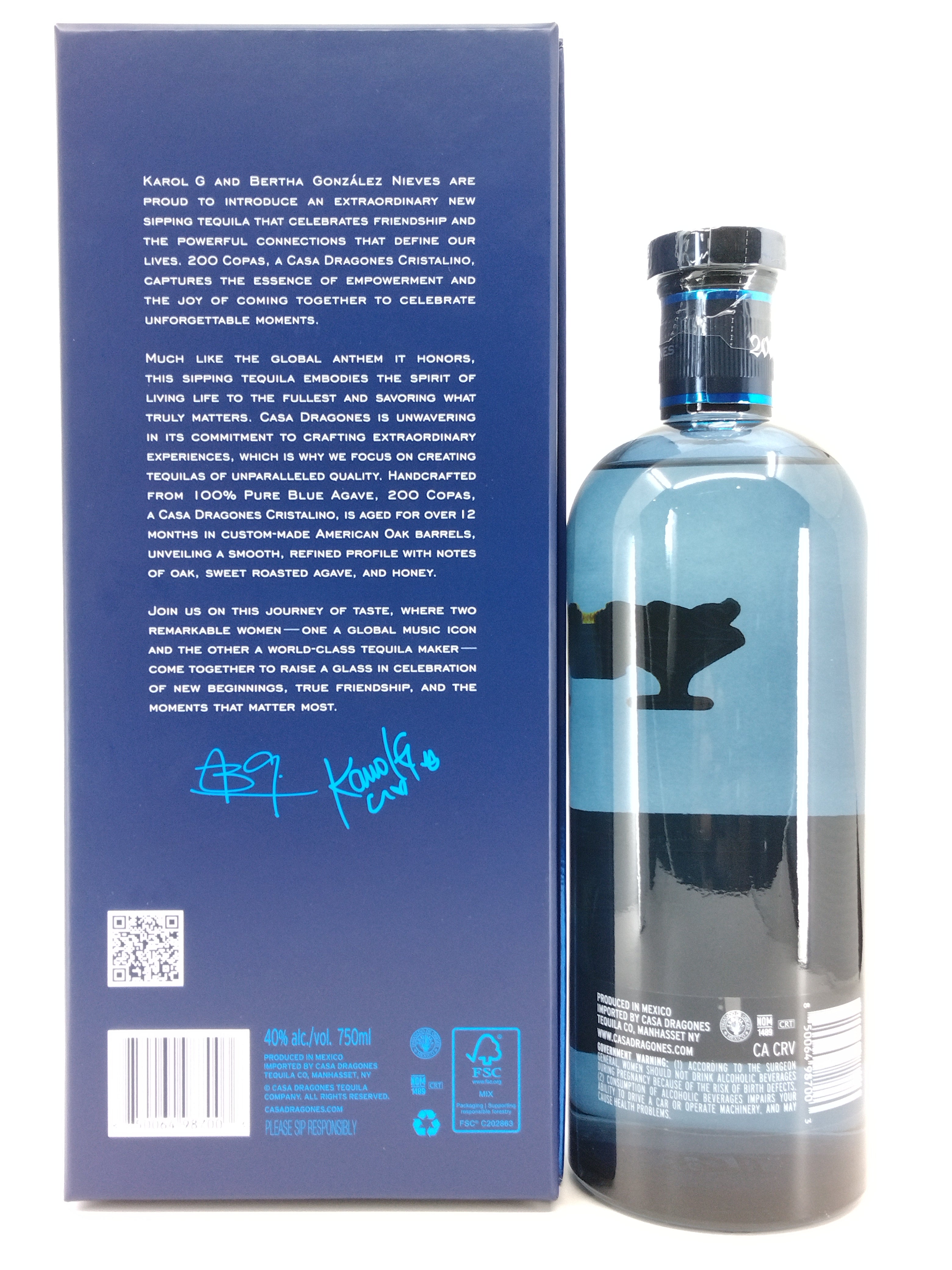 Casa Dragones Special Edition Karol G 200 Copas Tequila Extra Anejo 750 ml