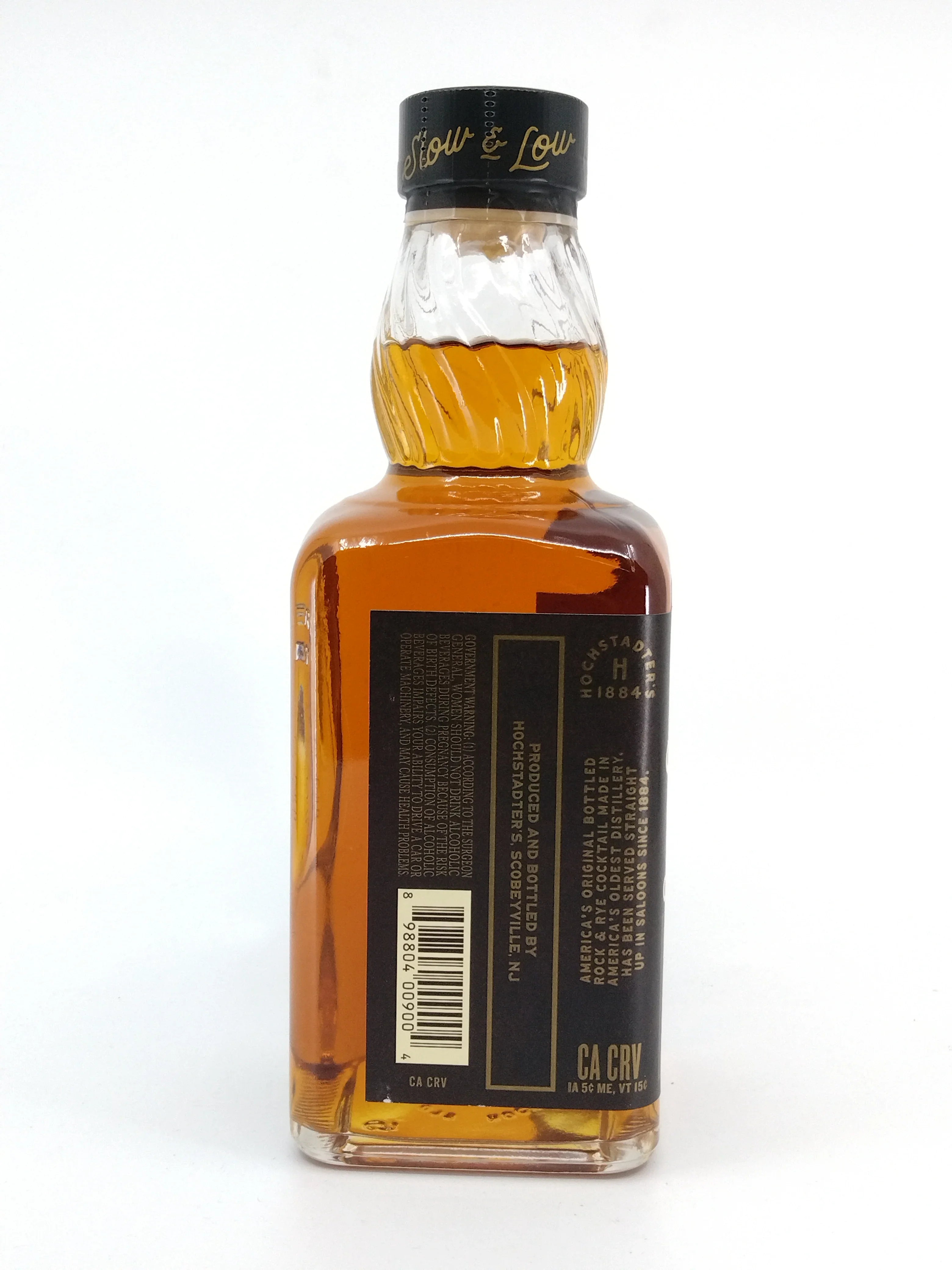 Hochstadters Slow and Low Rock and Rye 84 proof Straight Rye Whiskey 750 ml