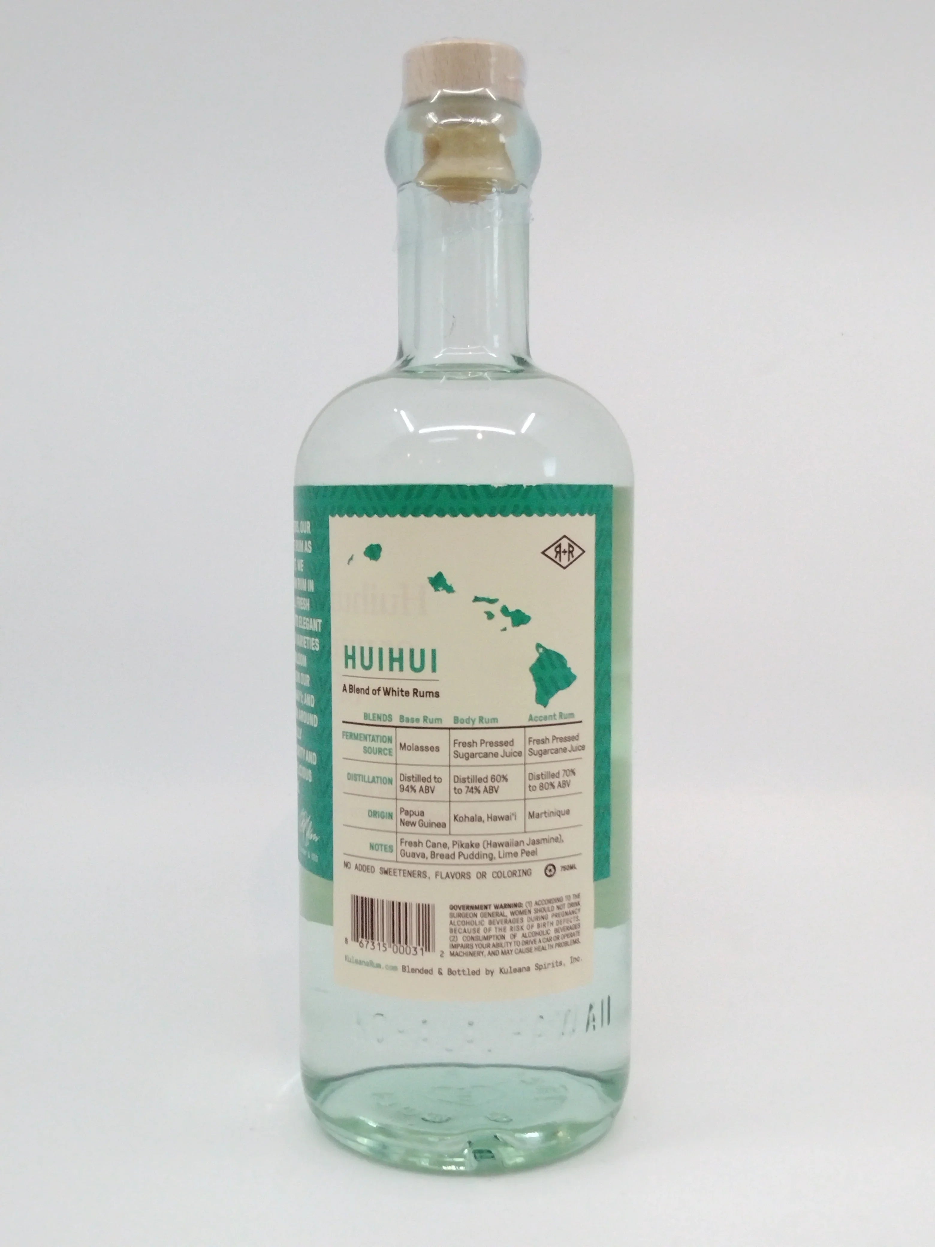 Kuleana Huihui White Rum 750 ml
