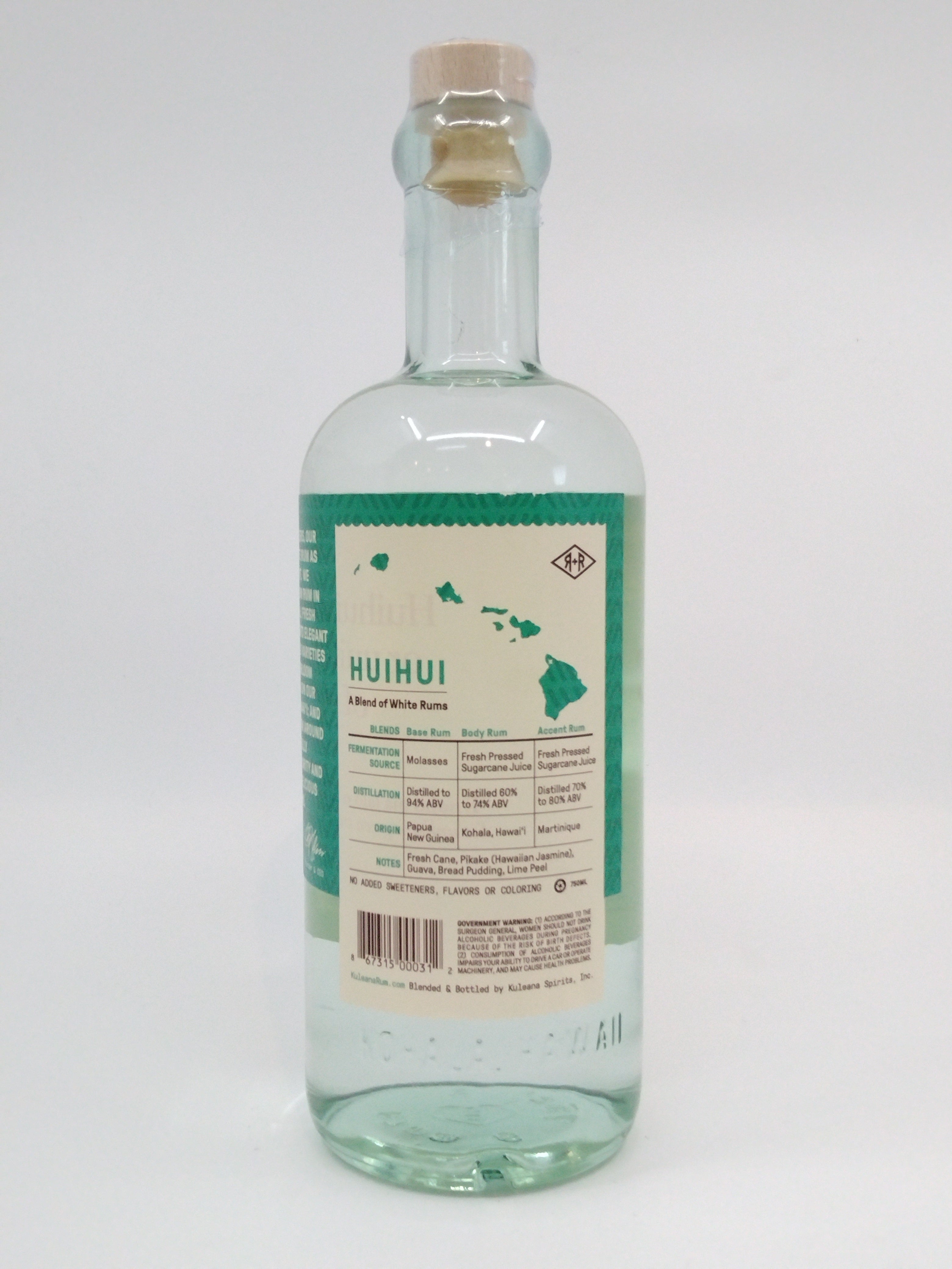 Kuleana Huihui White Rum 750 ml