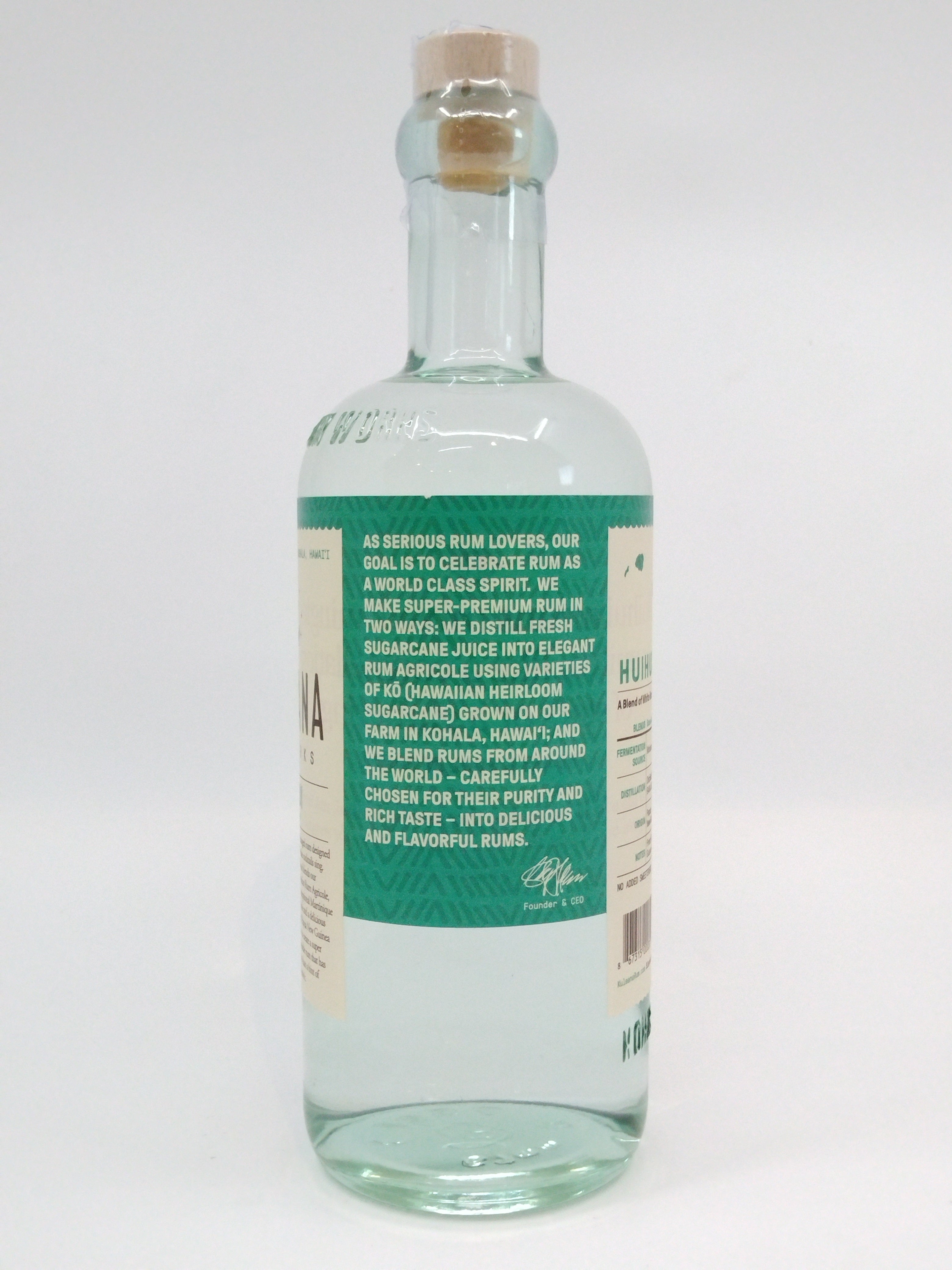 Kuleana Huihui White Rum 750 ml