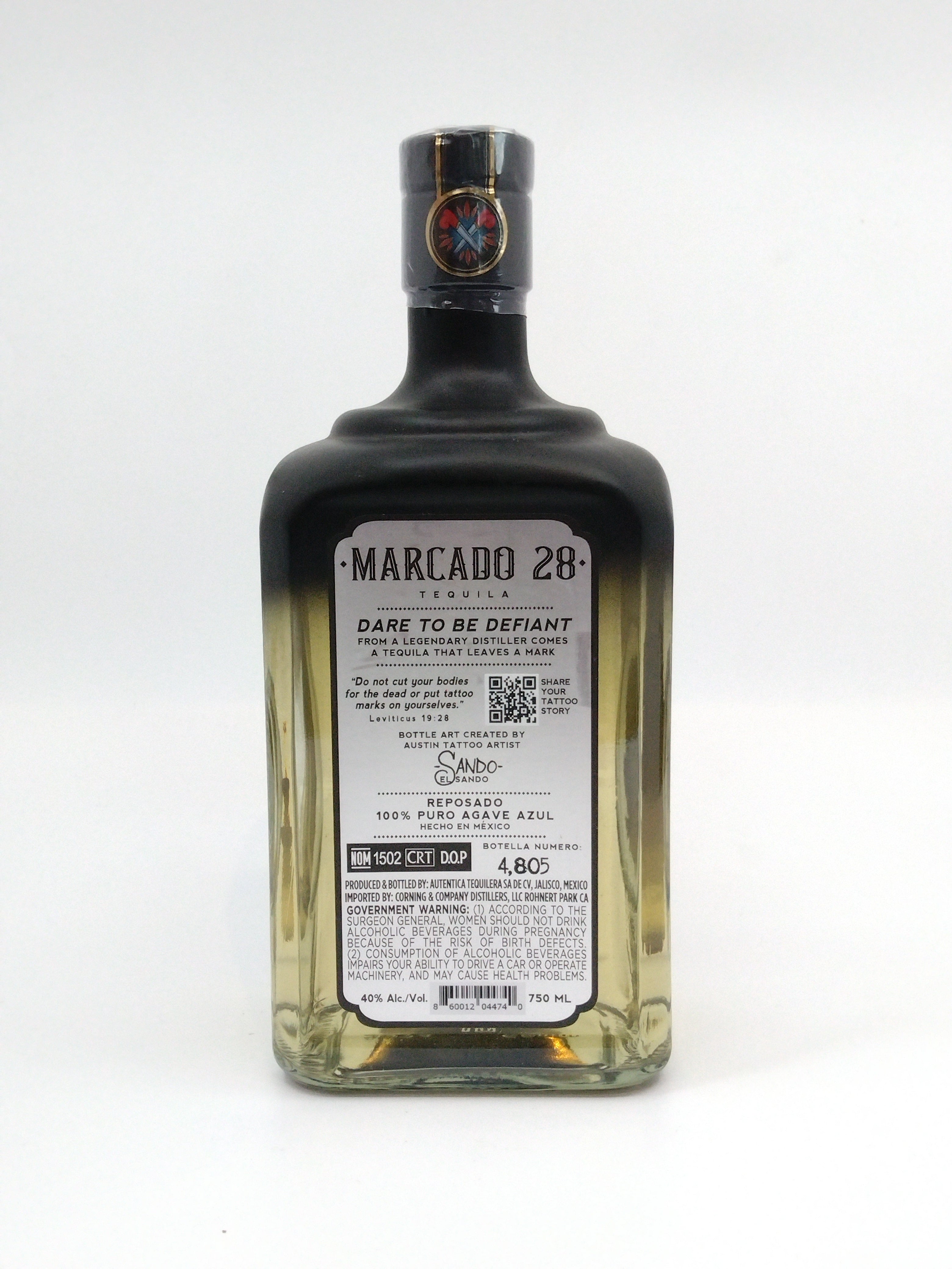Marcado 28 Tequila Reposado 750 ml