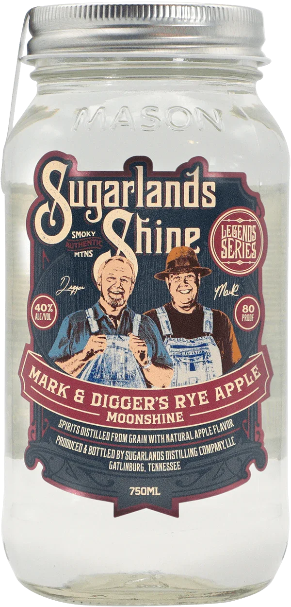 Sugarlands Shine Mark and Digger's Rye Apple Moonshine 750 ml - Captain Caskwell