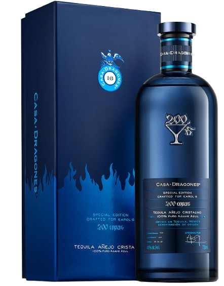 Casa Dragones Special Edition Karol G 200 Copas Tequila Extra Anejo 750 ml - Captain Caskwell