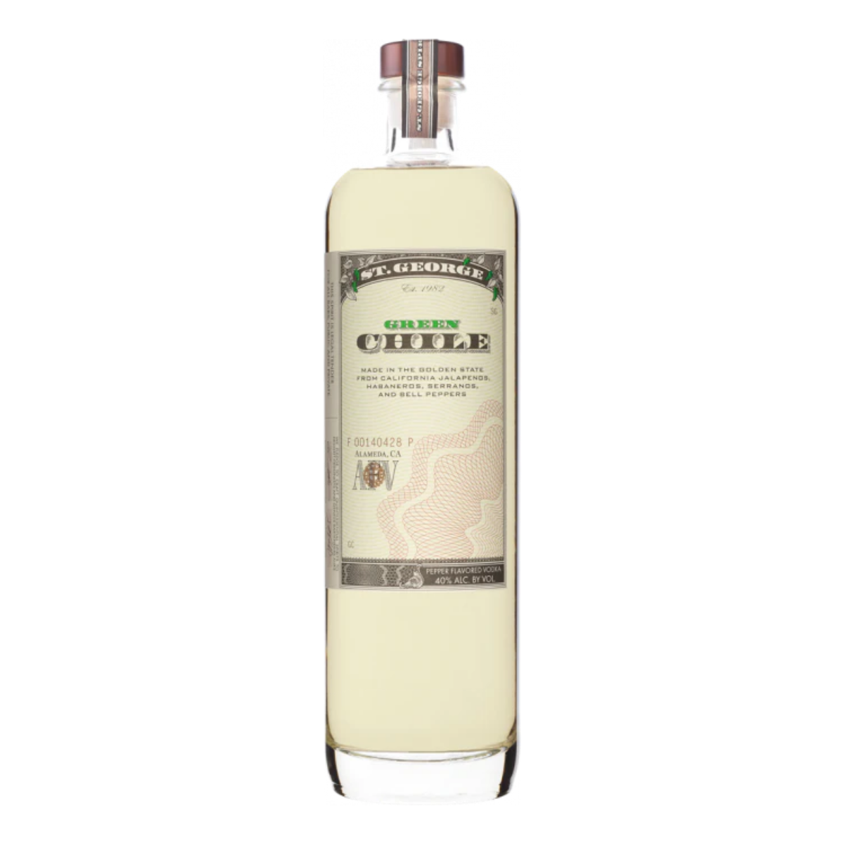St George Green Chile Vodka 750 ml - Captain Caskwell