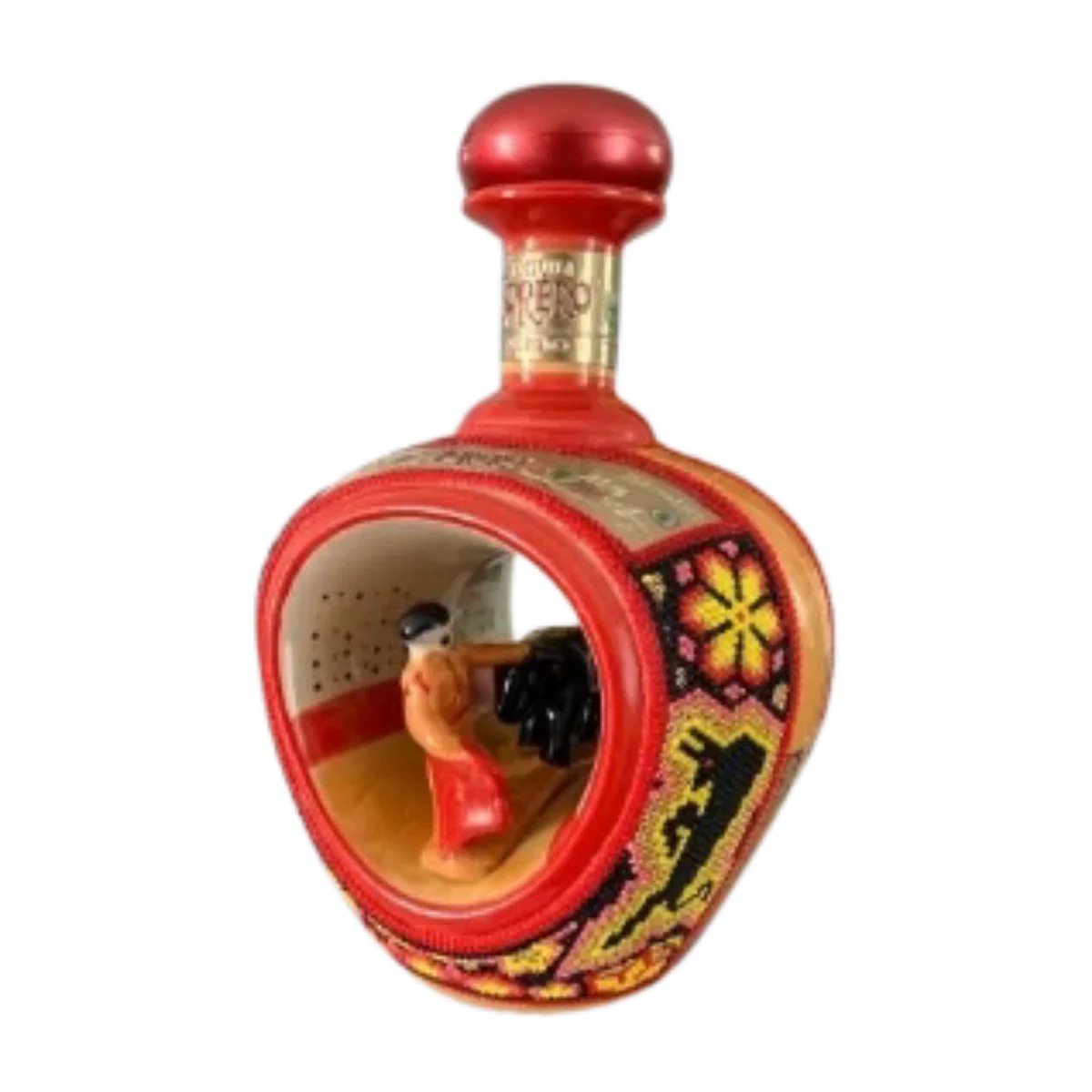 Torero Tequila Huichol (Matador Beaded Bottle) Repo 80 proof 750ml - Captain Caskwell