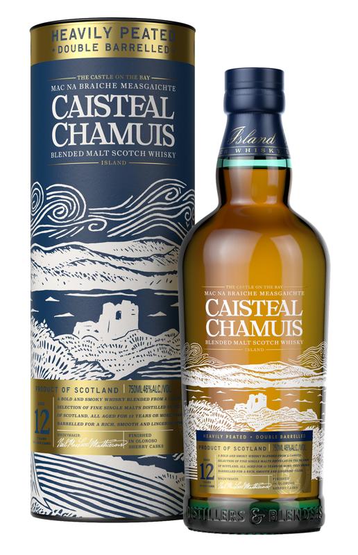Caisteal Chamuis Heavily Peated Double Barreled Scotch 12 year 750 ml