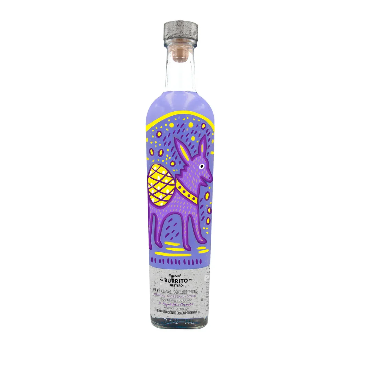 Burrito Fiestero Mezcal Ancestral Joven Tepemete 750 ml - Captain Caskwell