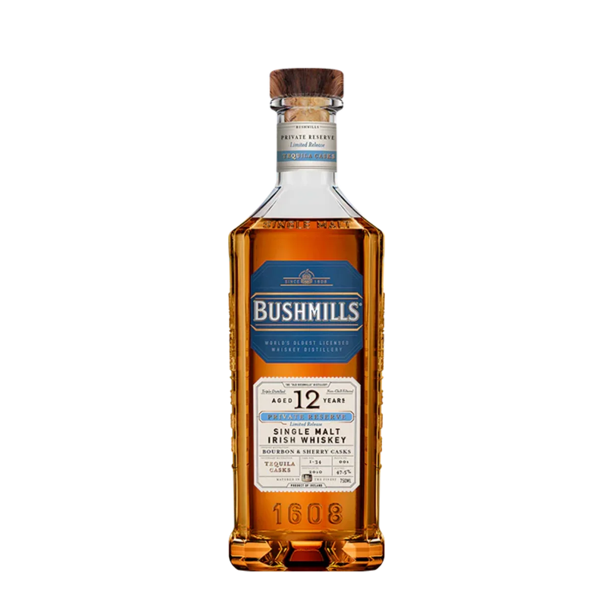 Bushmills Private Reserve Tequila Cask Whiskey 12 Years 750 ml - Captain Caskwell