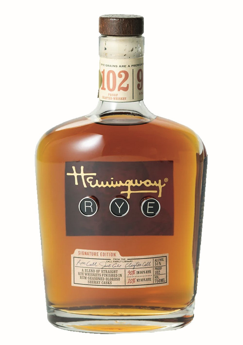Hemingway Rye Signature Edition 750 ml - Captain Caskwell