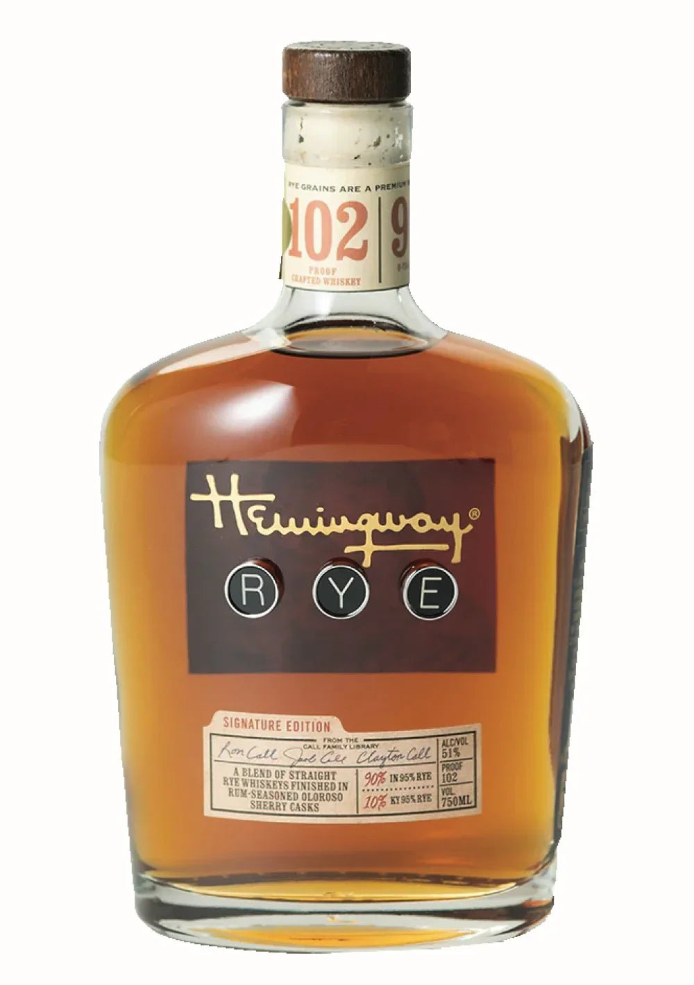 Hemingway Rye Signature Edition 750 ml - Captain Caskwell
