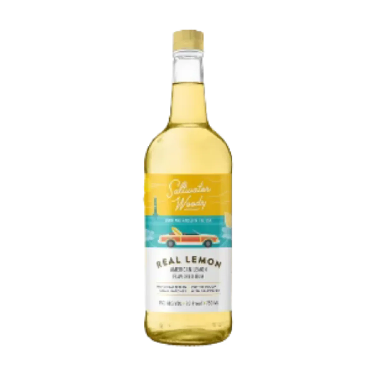 Saltwater Woody Real Lemon 750ml - Captain Caskwell
