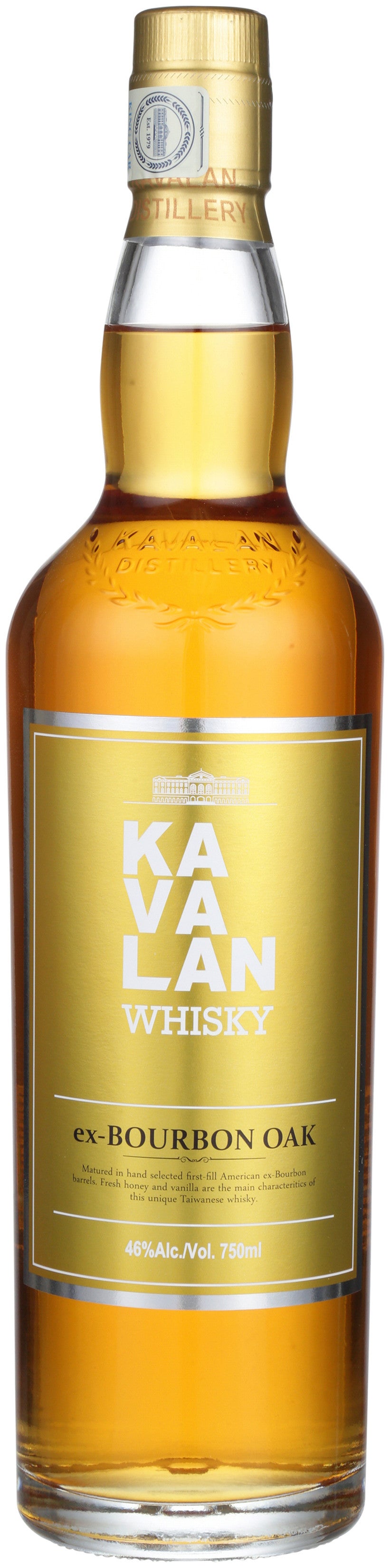 Kavalan Ex bourbon oak 750 ml - Captain Caskwell