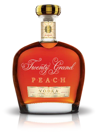 Twenty Grand PEACH VODKA Infused with Cognac 750 ml - Captain Caskwell