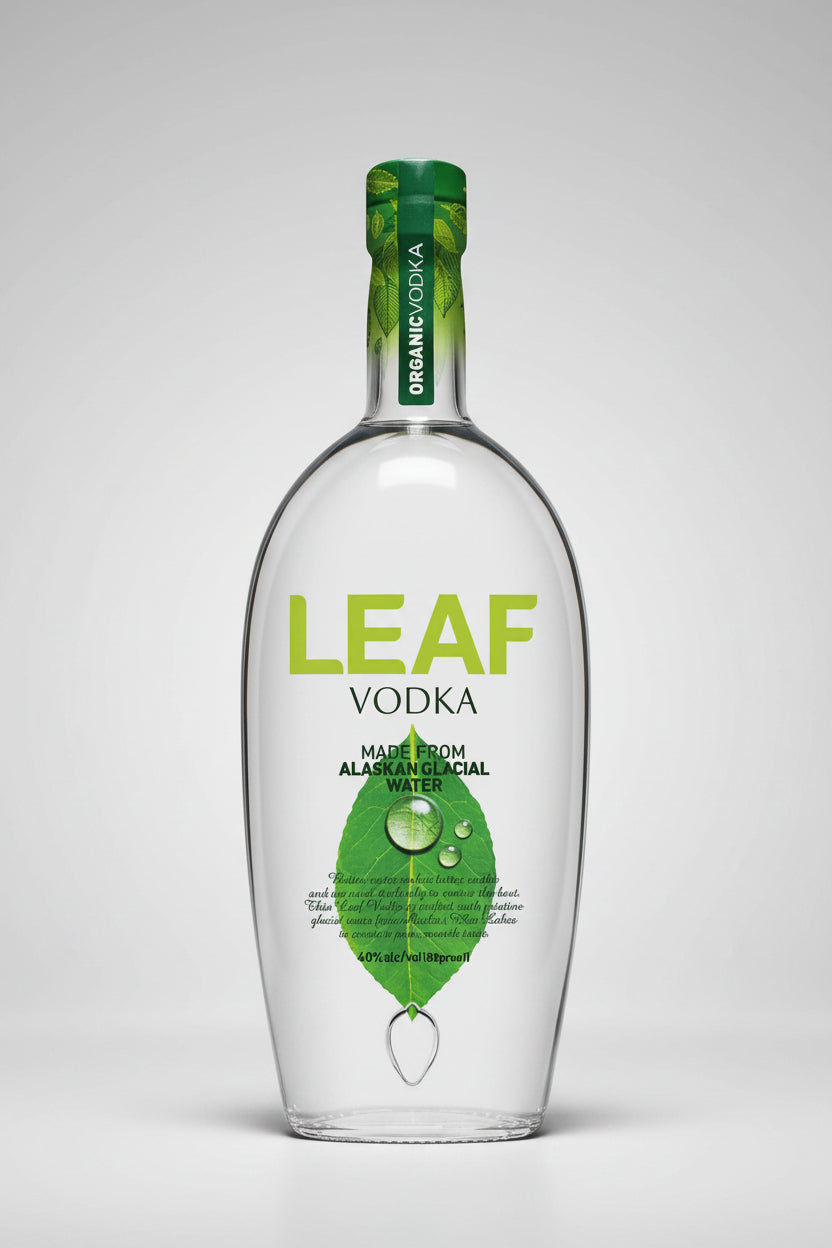 Leaf Alaskan Glacial Water Vodka (80 proof) 750 ml
