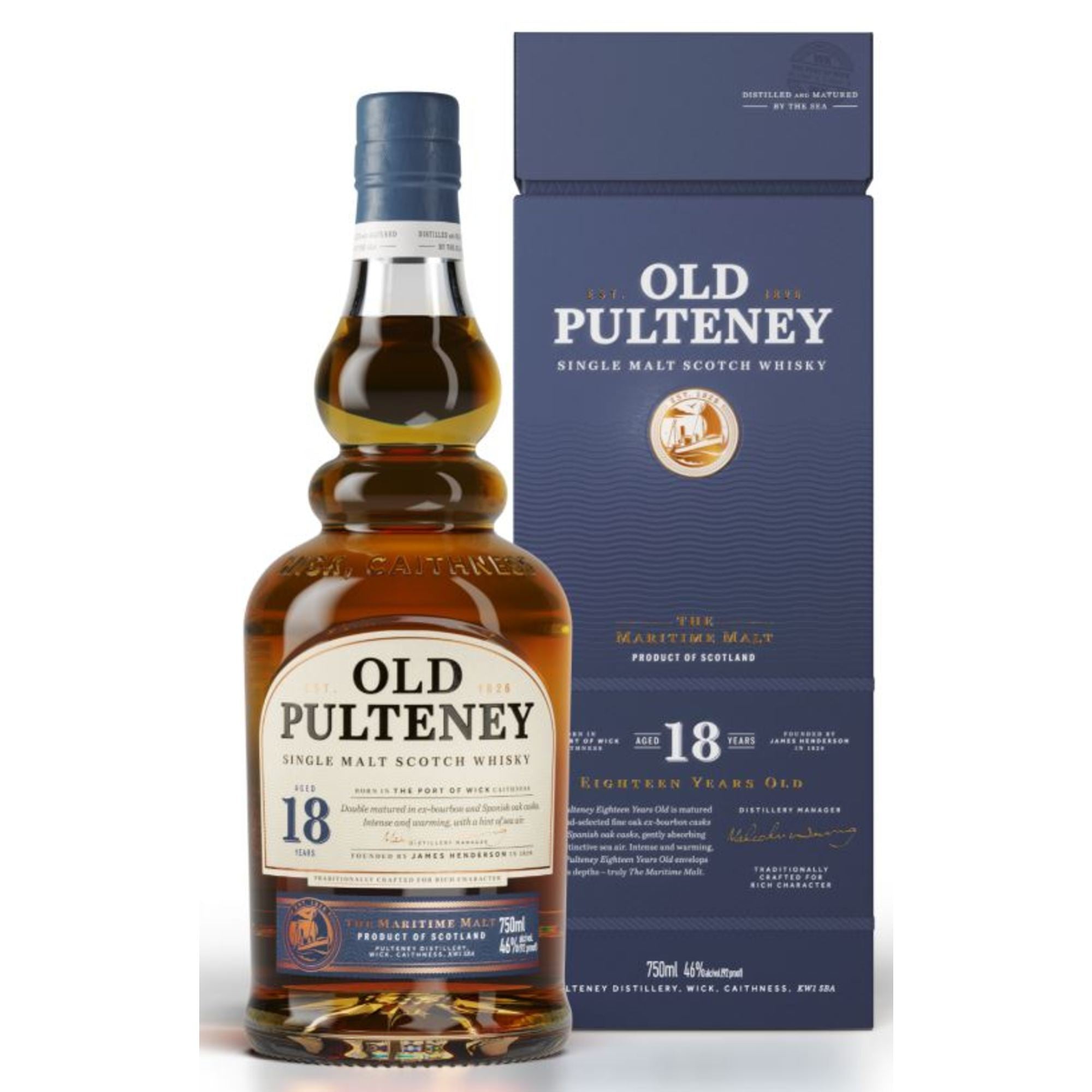 Old Pulteney Single Malt Scotch The Maritime Malt 18 year 750 ml