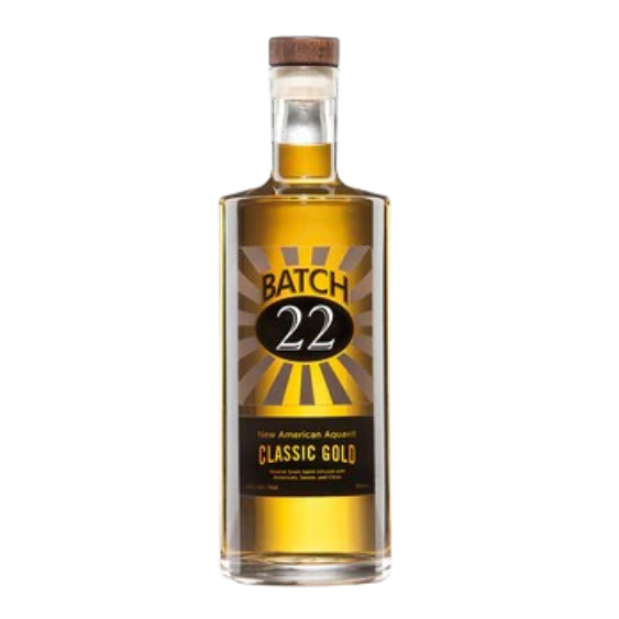 Batch 22 New American Aquavit Classic Gold 750 ml - Captain Caskwell