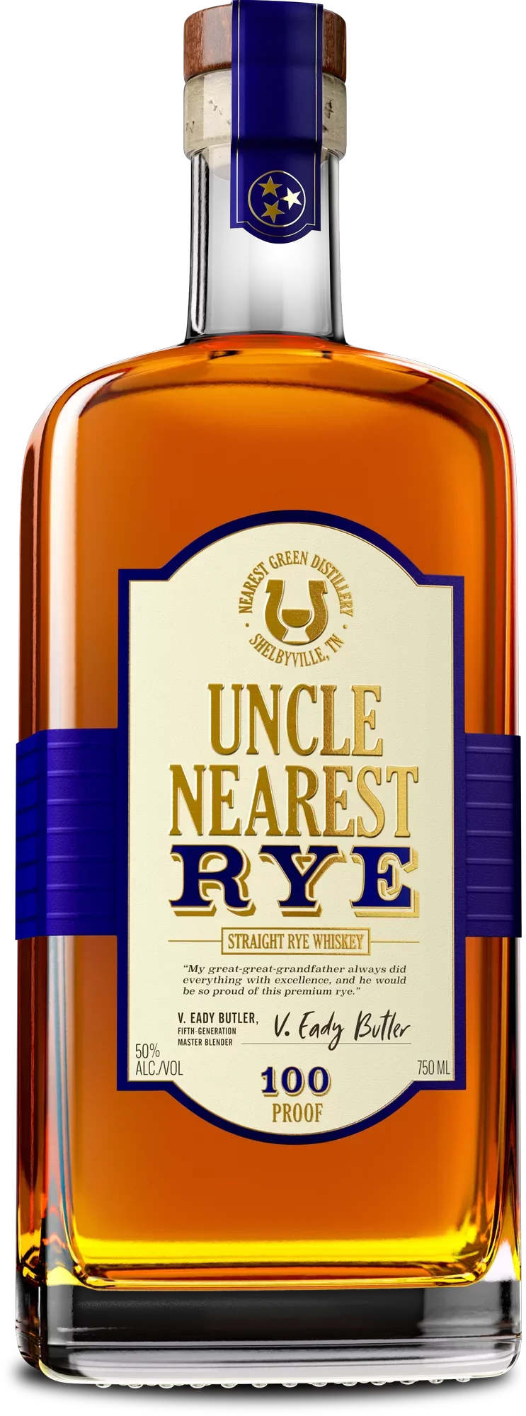 Uncle Nearest Straight Rye Whisky 750ml - Captain Caskwell