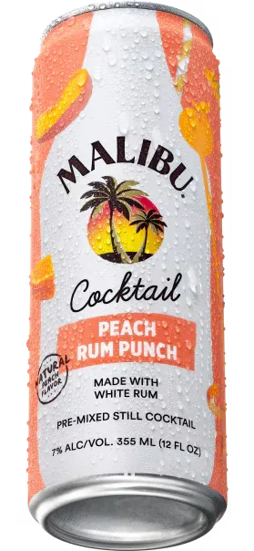 Malibu Rum Peach Punch (4-pack) 355 ml - Captain Caskwell