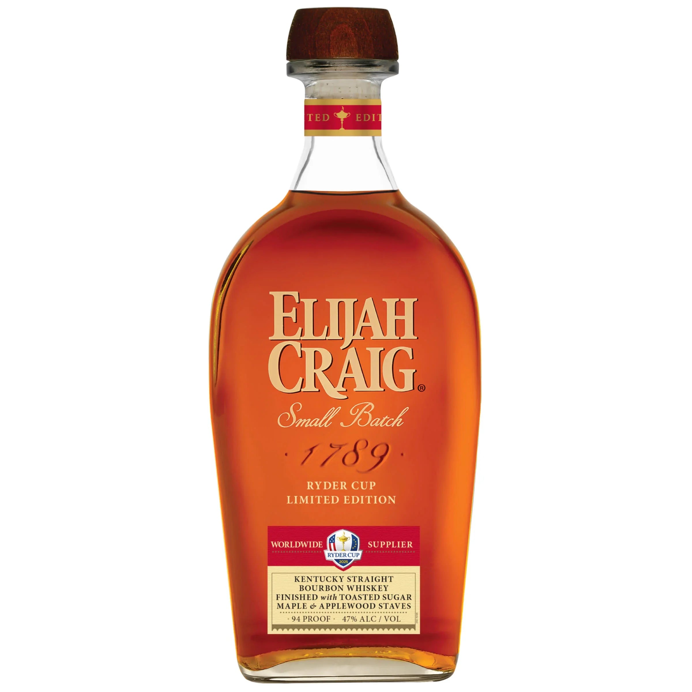 Elijah Craig Ryder Cup Limited Edition World Wide Supplier Kentucky Straight Bourbon 2025 750 ml - Captain Caskwell