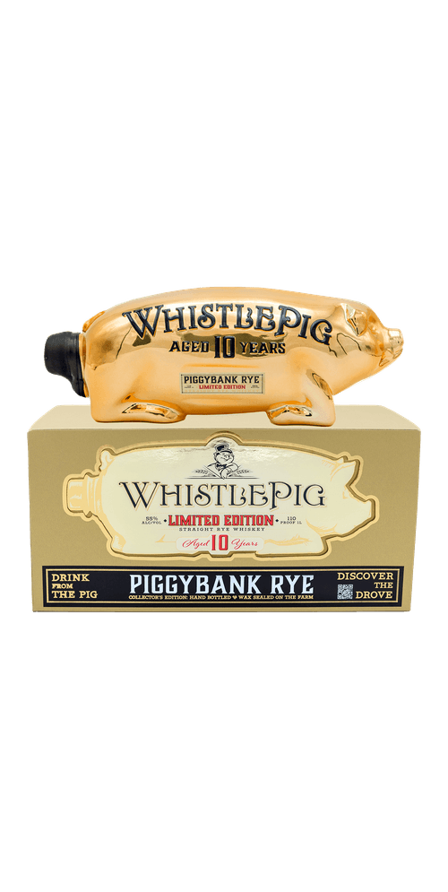 WhistlePig Piggybank Rye Gold Limited Edition Proof 110 2024 10 year 1 L