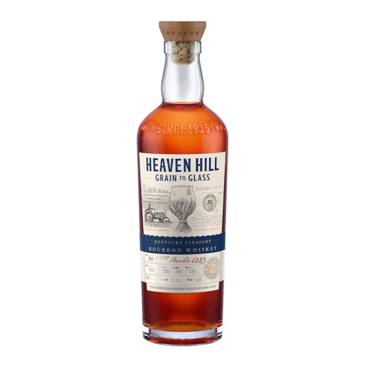 Heaven Hill Kentucky Straight Bourbon Whiskey 700 ml - Captain Caskwell