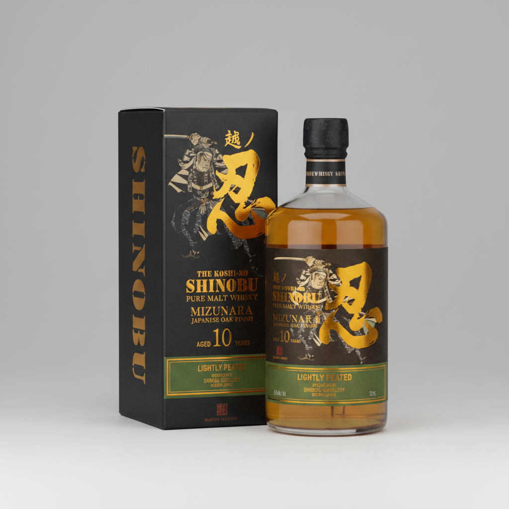 Shinobu Pure Malt Mizunara Lightly Peated 10 year 750ml