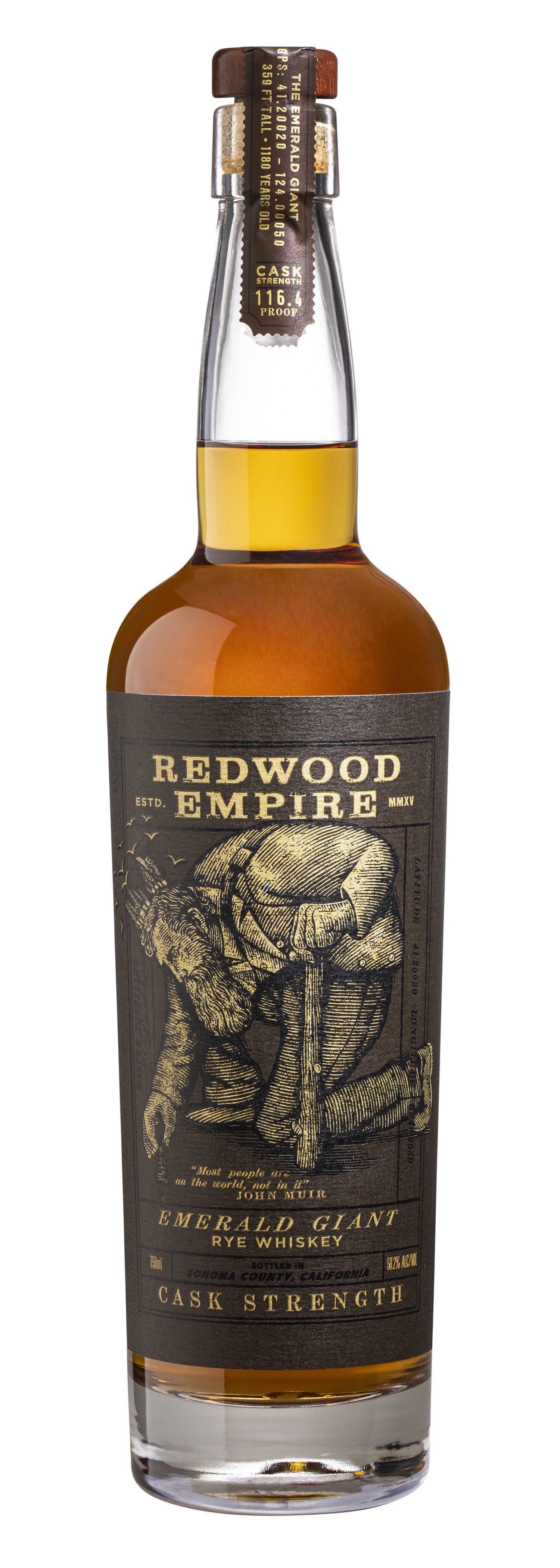 Redwood Empire Emerald Giant Rye 750 ml - Captain Caskwell