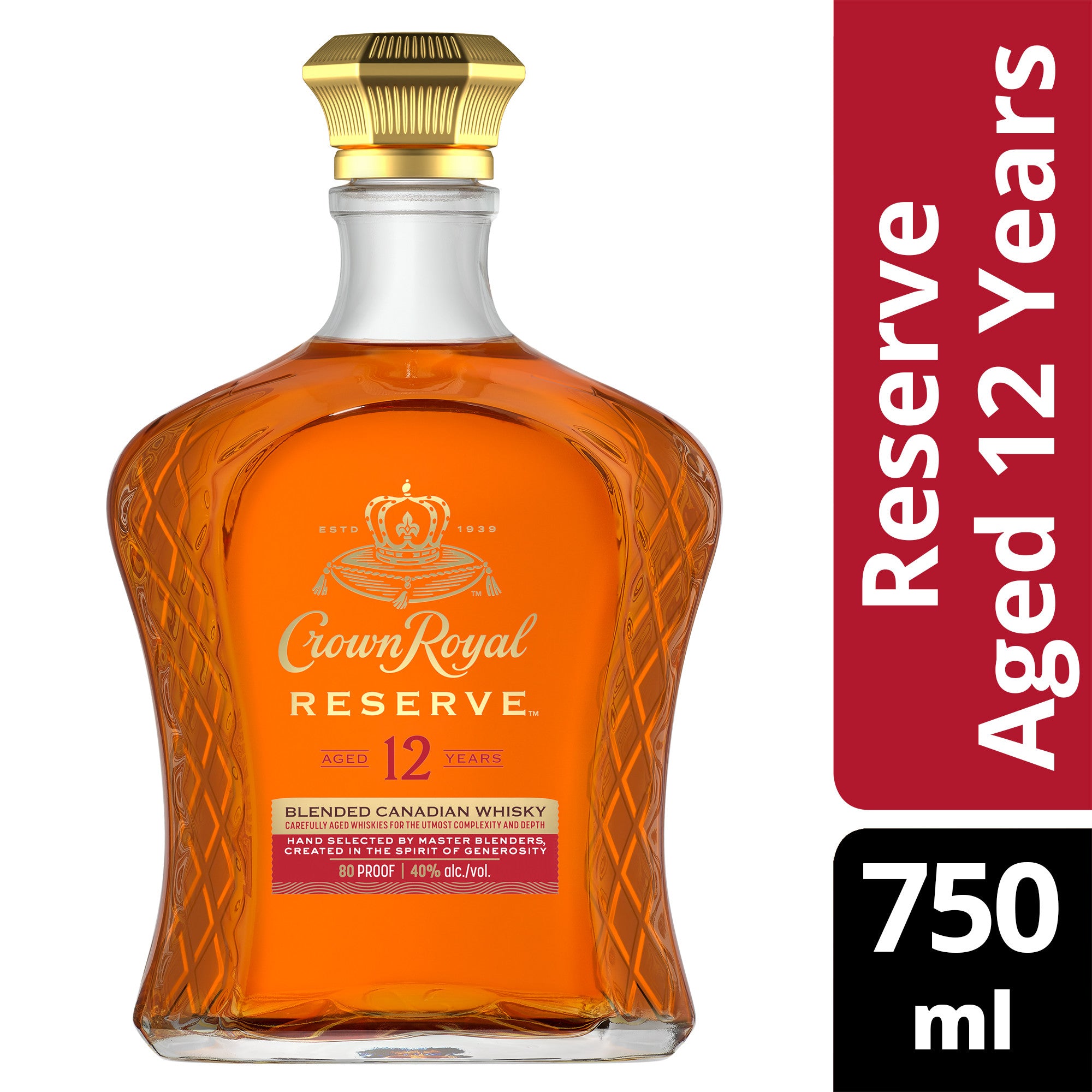 Crown Royal Reserve Blended Canadian Whisky 12 year 750 ML - Captain Caskwell