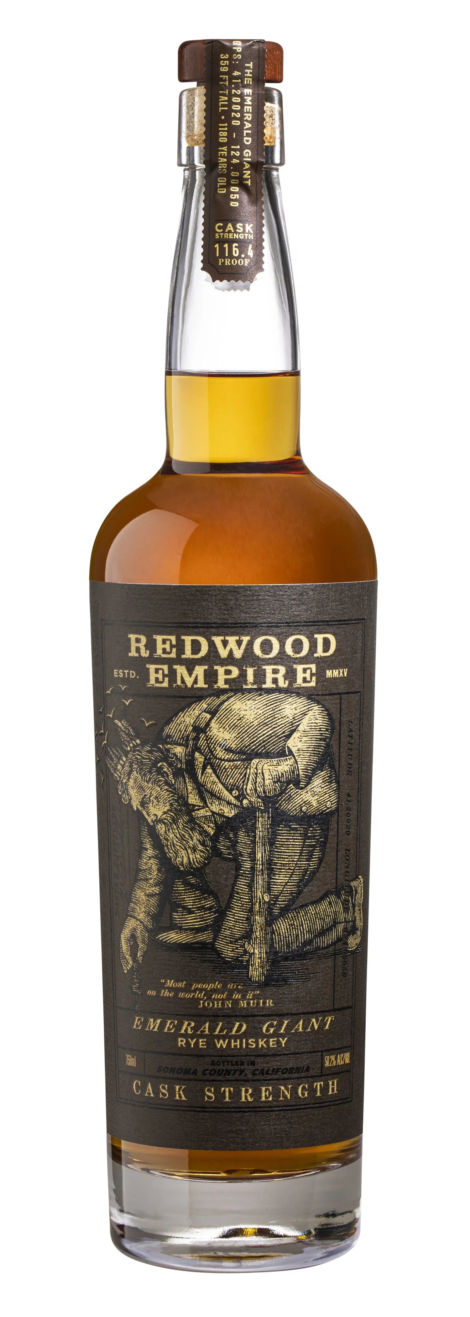 Redwood Empire Emerald Giant Rye Cask Strength 750 ml - Captain Caskwell