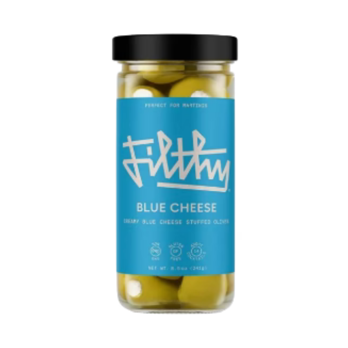 Filthy Foods Blue Cheese Stuffed Olives 8.5 oz - Captain Caskwell