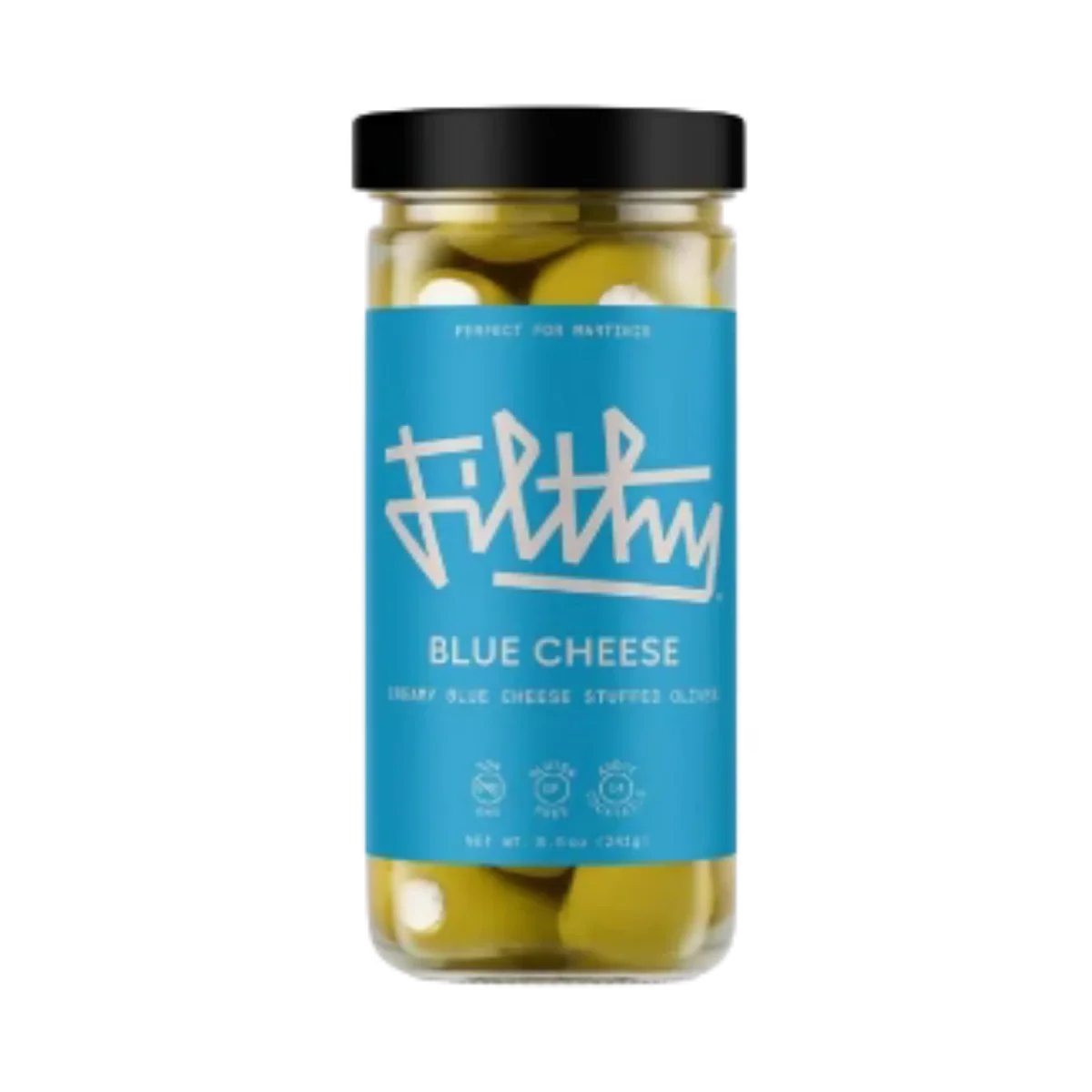 Filthy Foods Blue Cheese Stuffed Olives 8.5 oz - Captain Caskwell