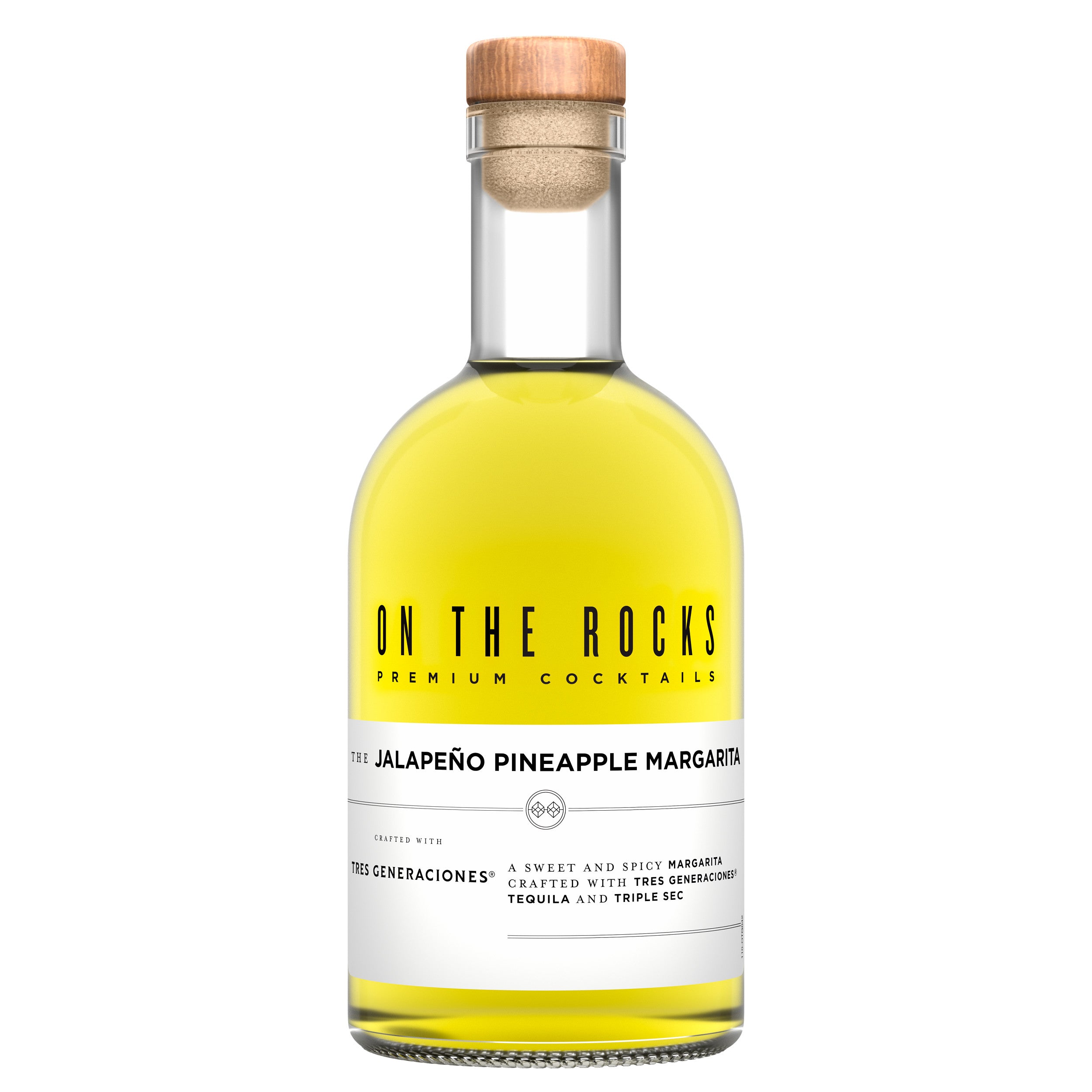 On The Rocks The Jalapeno Pineapple Margarita 375ml - Captain Caskwell