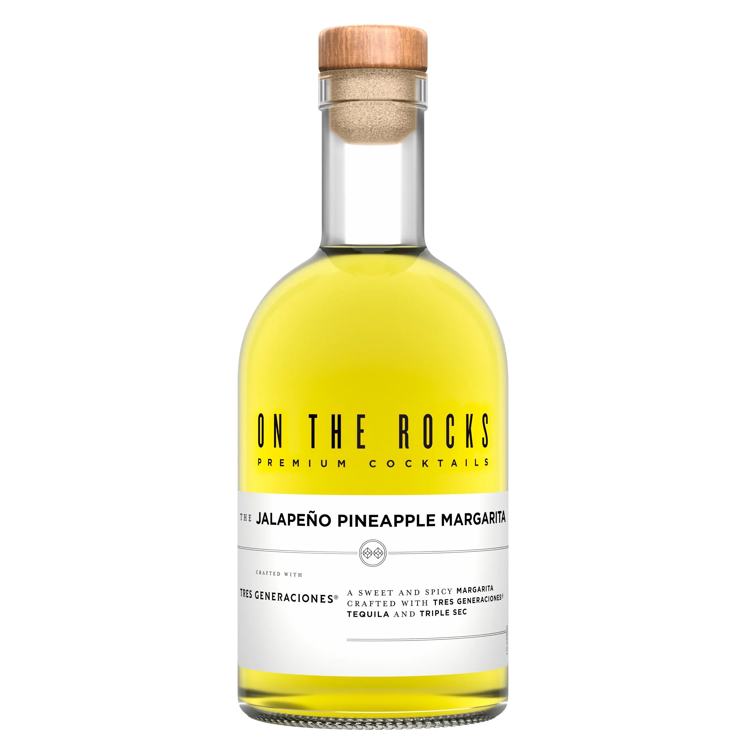 On The Rocks The Jalapeno Pineapple Margarita 375ml - Captain Caskwell