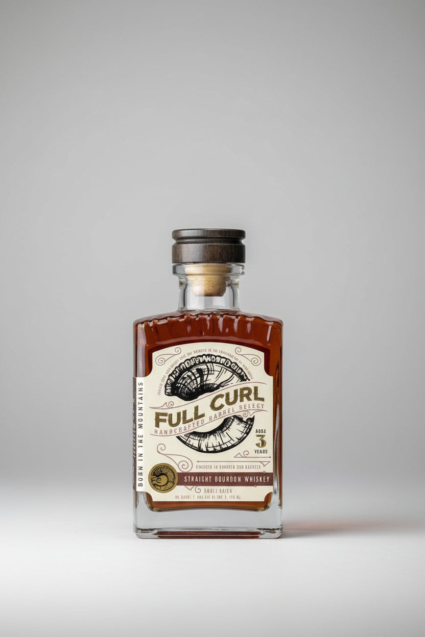 Full Curl Straight Bourbon Whiskey Small Batch 3 year 750 ml